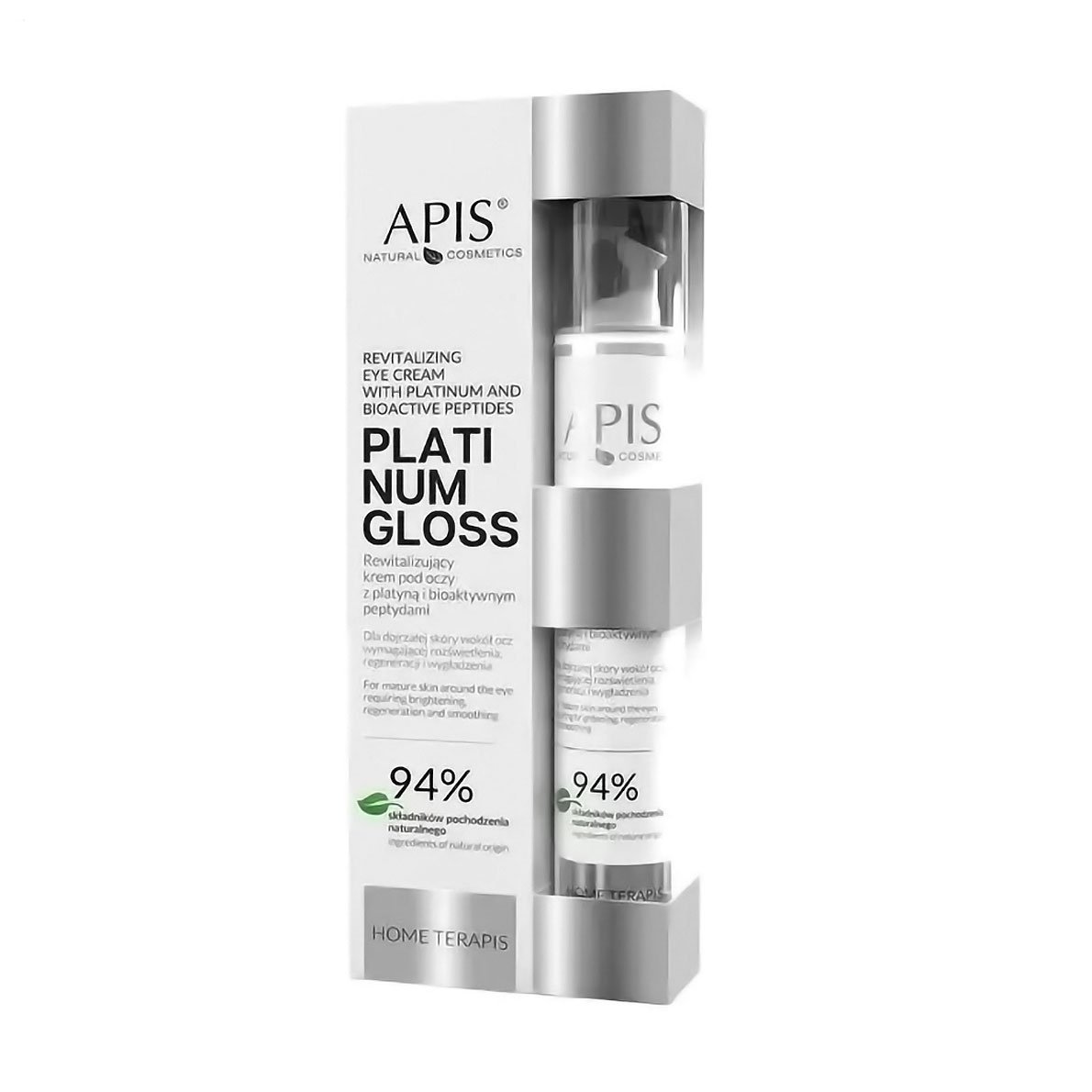 

Відновлювальний крем для шкіри навколо очей Apis Natural Cosmetics Home Terapis Platinum Gloss Platinum Revitalizing Eye Cream, 10 мл