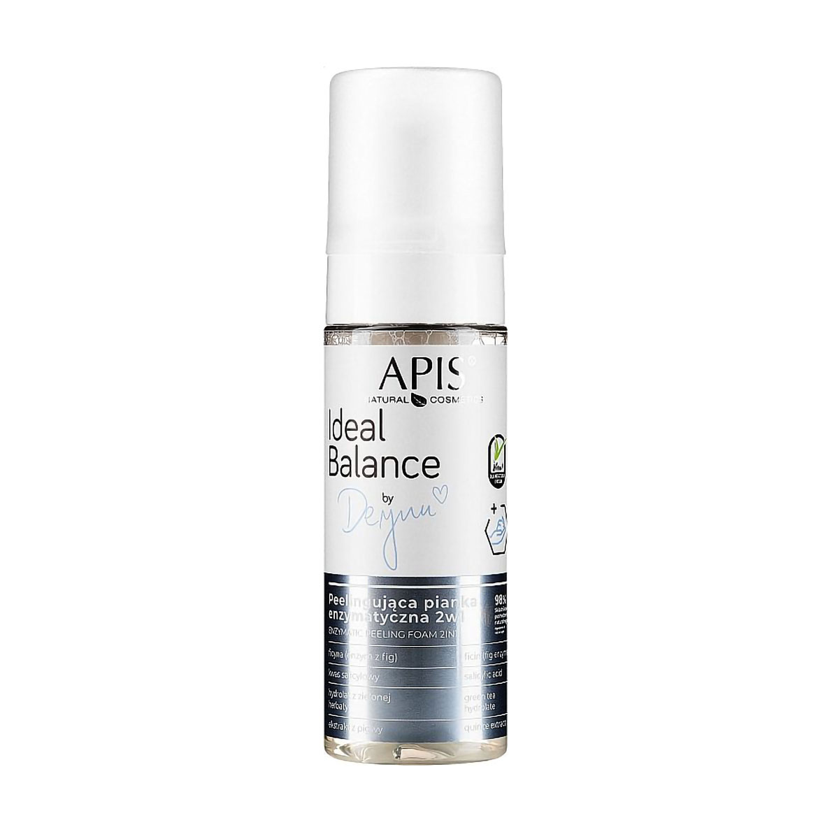 

Ензимна пілінг-пінка для обличчя Apis Natural Cosmetics Ideal Balance By Deynn Enzymatic Peeling Foam 2in1, 150 мл