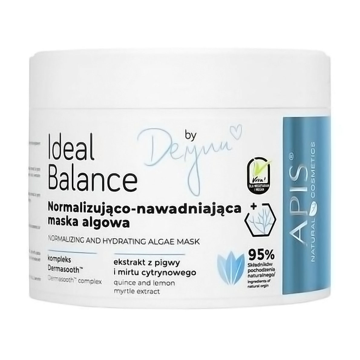 

Нормалізувальна та зволожувальна маска для обличчя Apis Natural Cosmetics Ideal Balance By Deynn Normalizing And Hydrating Algae Mask, 100 г
