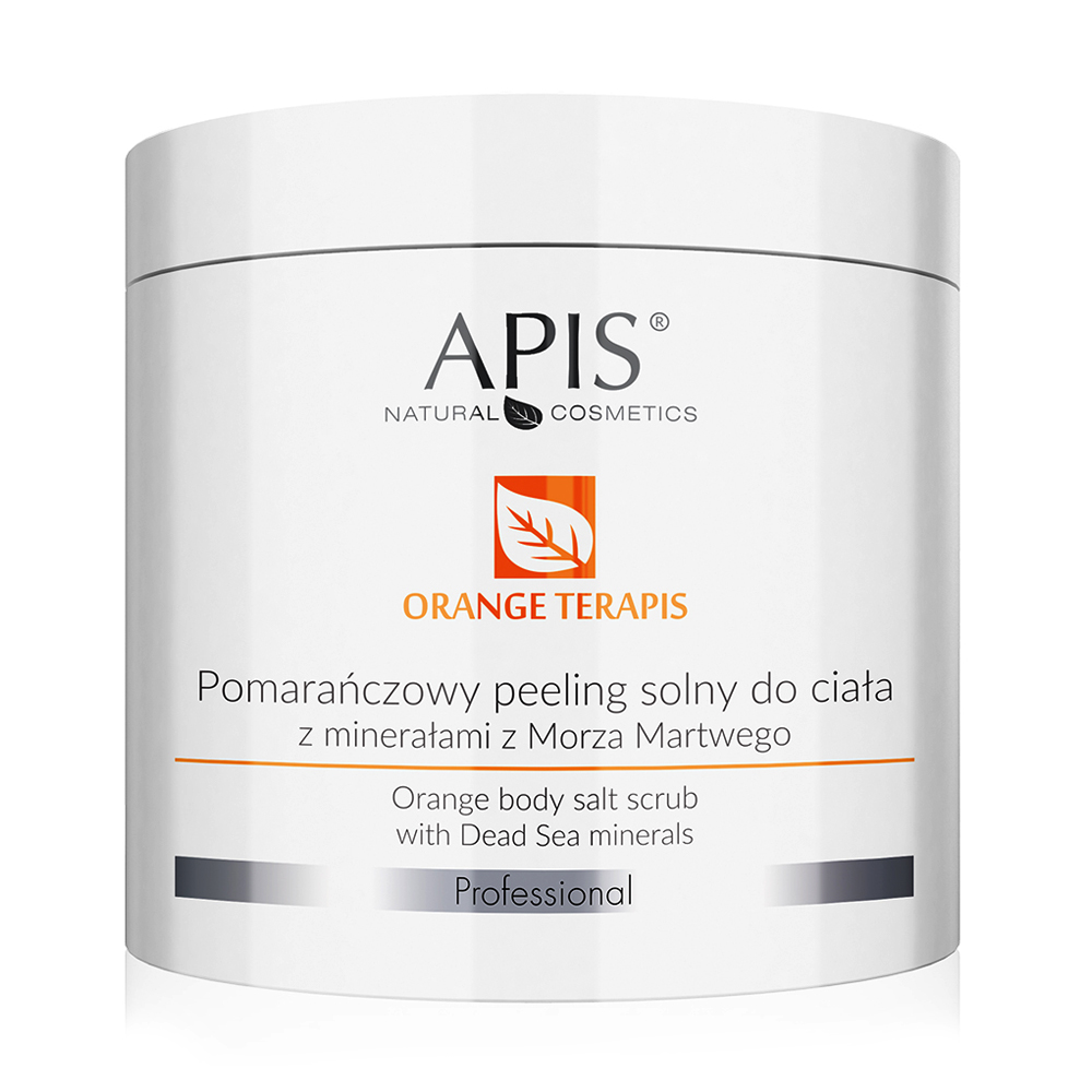 

Уцінка! Скраб для тіла Apis Natural Cosmetics Orange Terapis Orange Body Salt Scrub з мінералами Мертвого моря, 700 г