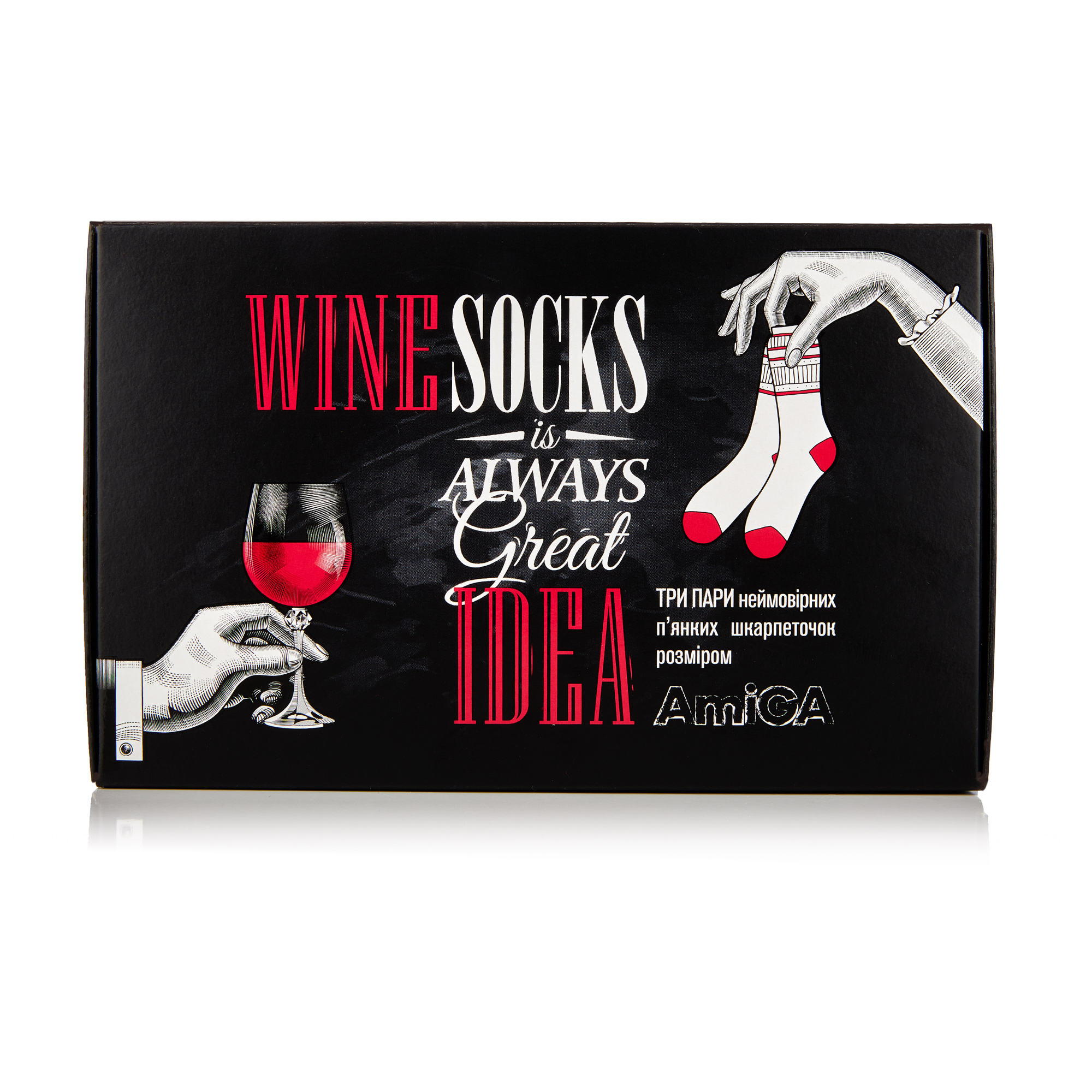 

Набір шкарпеток жіночих AmiGA Winesocks, 3 пари, розмір 36-40