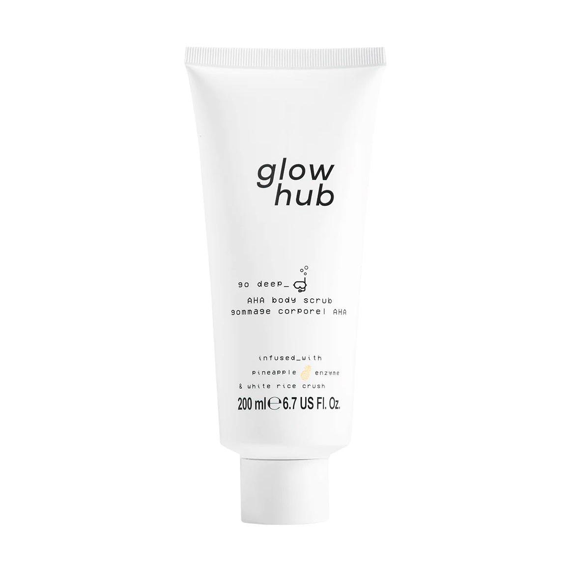 

Уцінка! Скраб для тіла Glow Hub AHA Body Scrub, 200 мл
