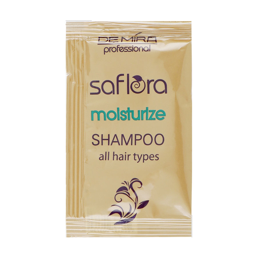 

Уцінка! Зволожувальний шампунь Demira Professional Saflora Moisturize Shampoo для всіх типів волосся, 15 мл (саше)