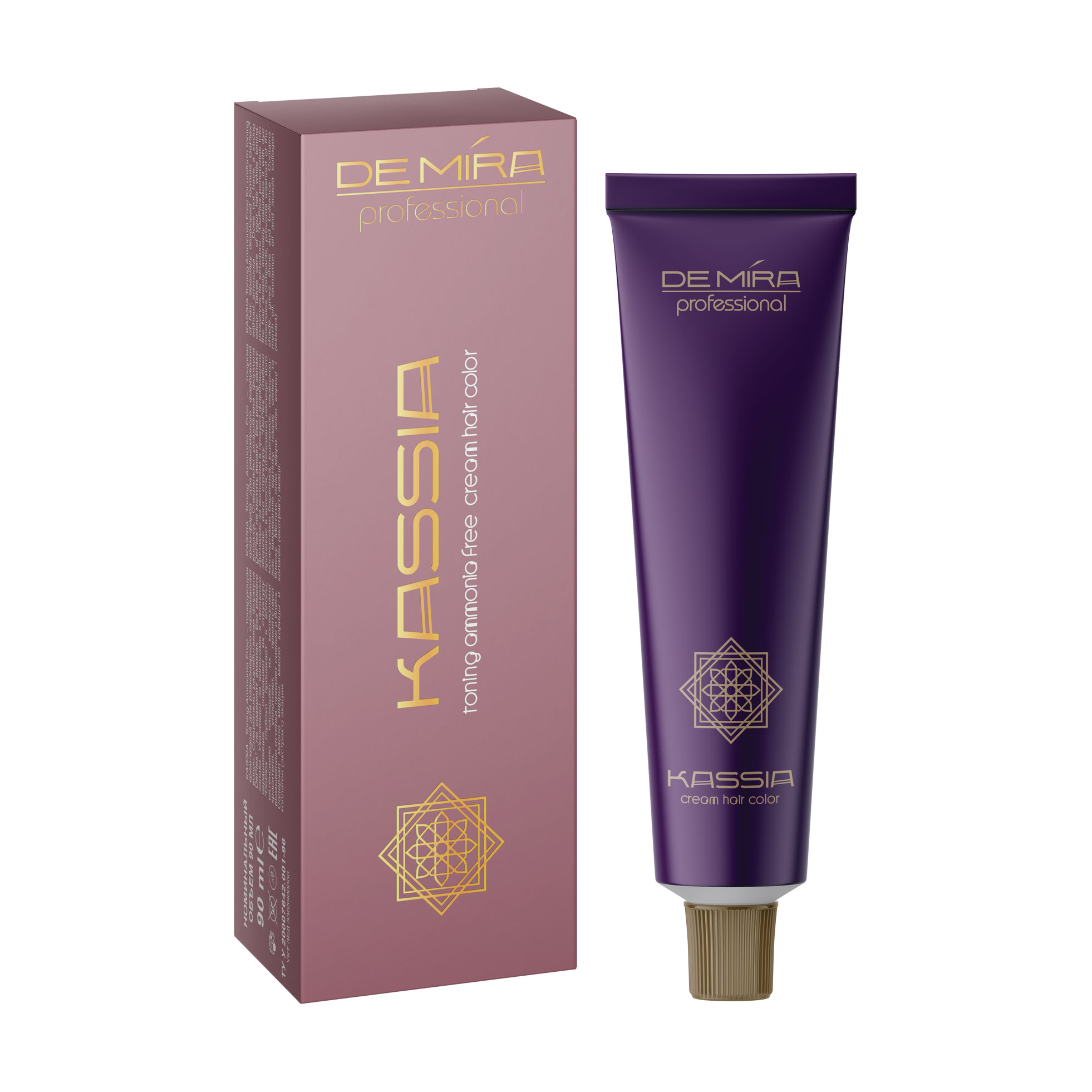 

Уцінка! Безаміачна тонувальна крем-фарба для волосся DeMira Professional Kassia Toning Ammonia Free Cream Hair Color 10/16 Попелясто-фіолетовий блонд, 90 мл