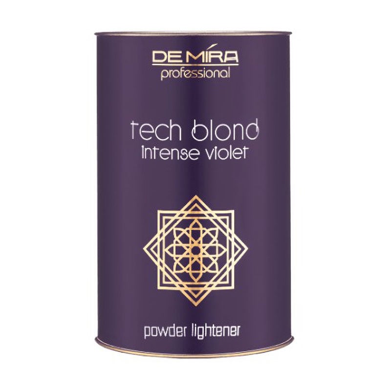 

Знебарвлювальна пудра для волосся DeMira Professional Tech Blond Intense Violet Powder з антижовтим ефектом, фіолетова, 40 г