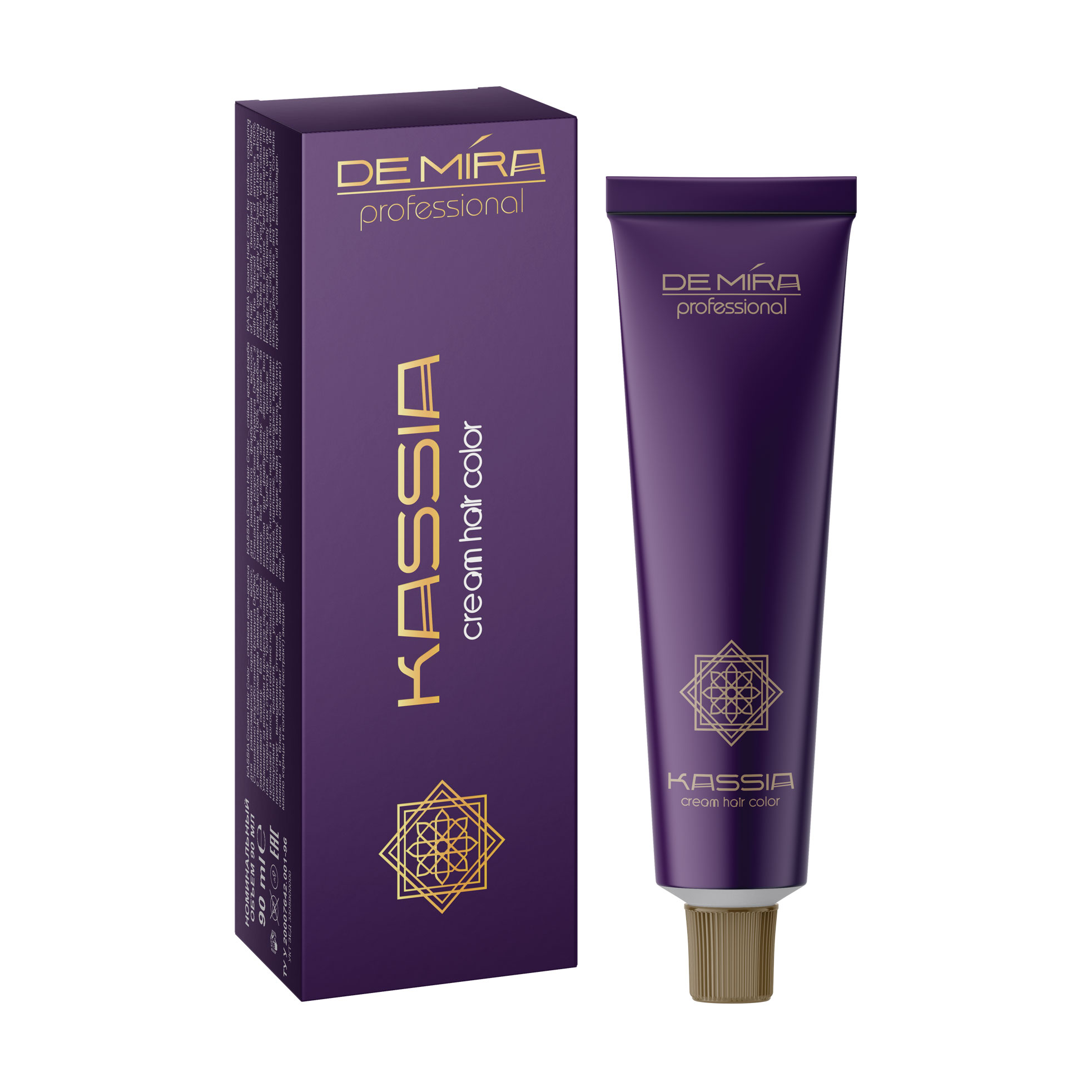 

Стійка крем-фарба для волосся DeMira Professional Kassia Cream Hair Color 8/76, 90 мл