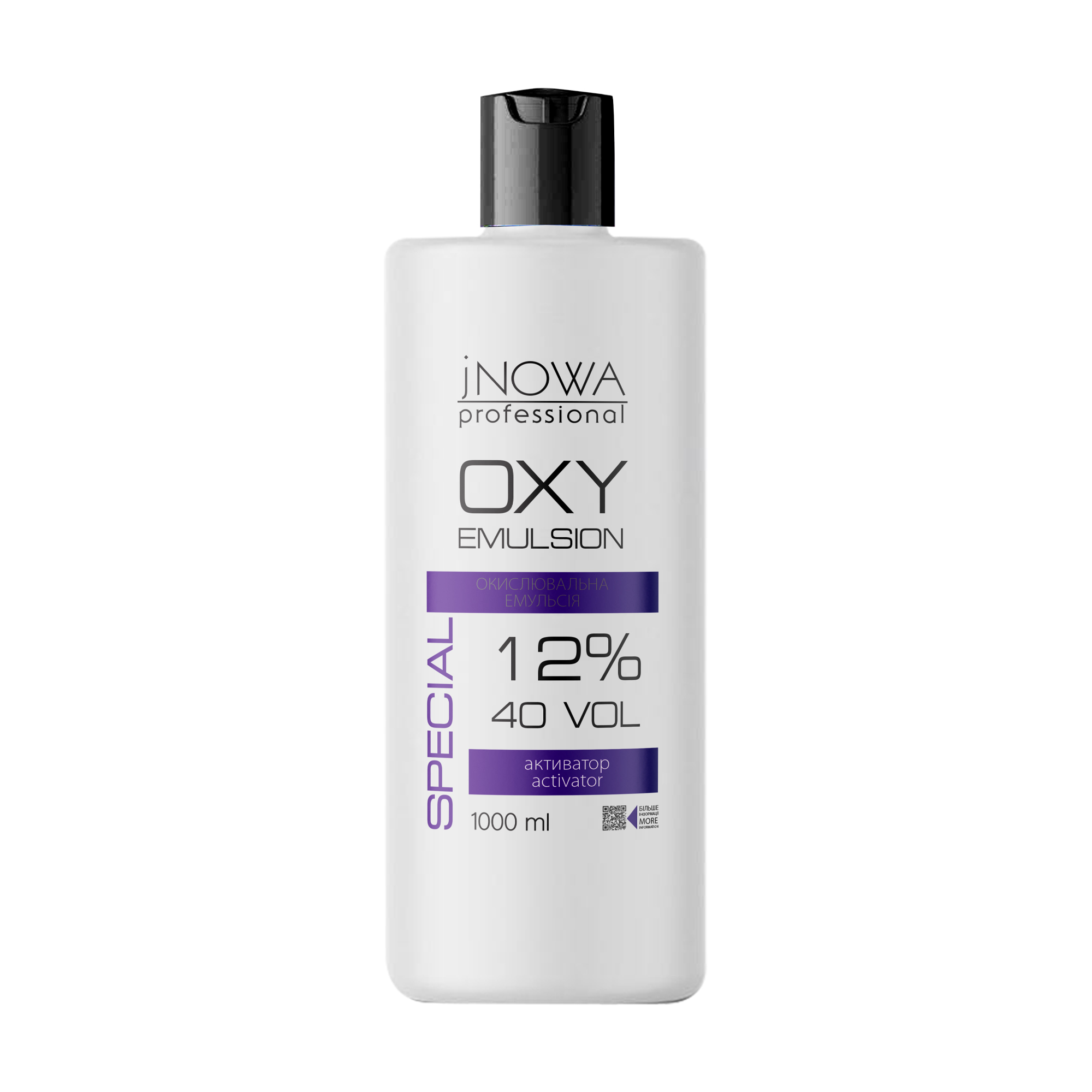 

Окислювальна емульсія для фарбування волосся jNOWA Professional OXY Emulsoin 12% (40 Vol), 1 л