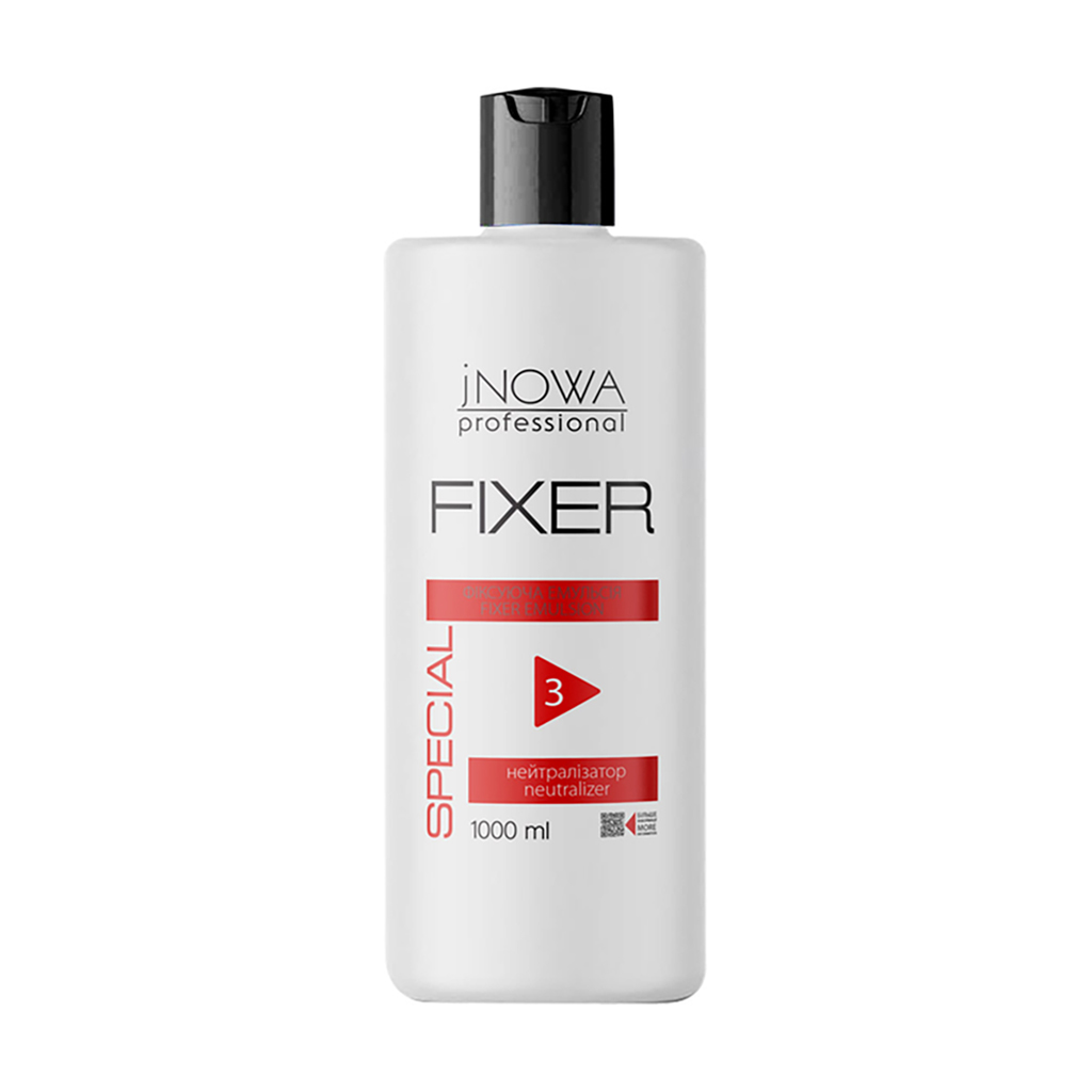 

Фіксувальна емульсія для волосся jNOWA Professional Special Fixer Emulsion Neutralizer нейтралізатор після хімічної завивки, 1 л