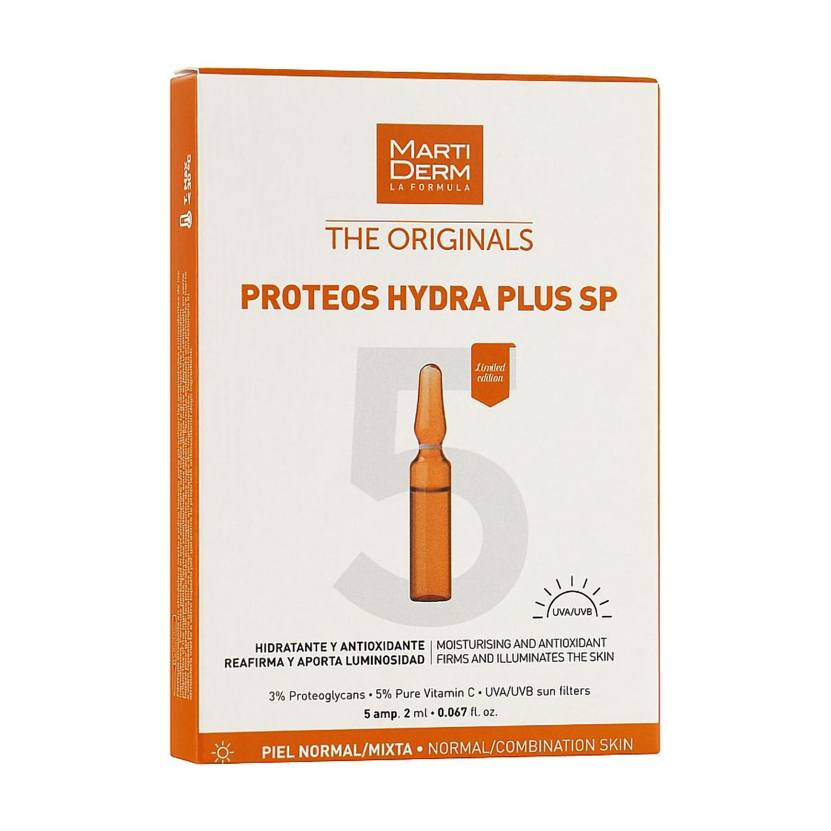 

Ампули для обличчя MartiDerm The Originals Proteos Hydra Plus SP, 5*2 мл