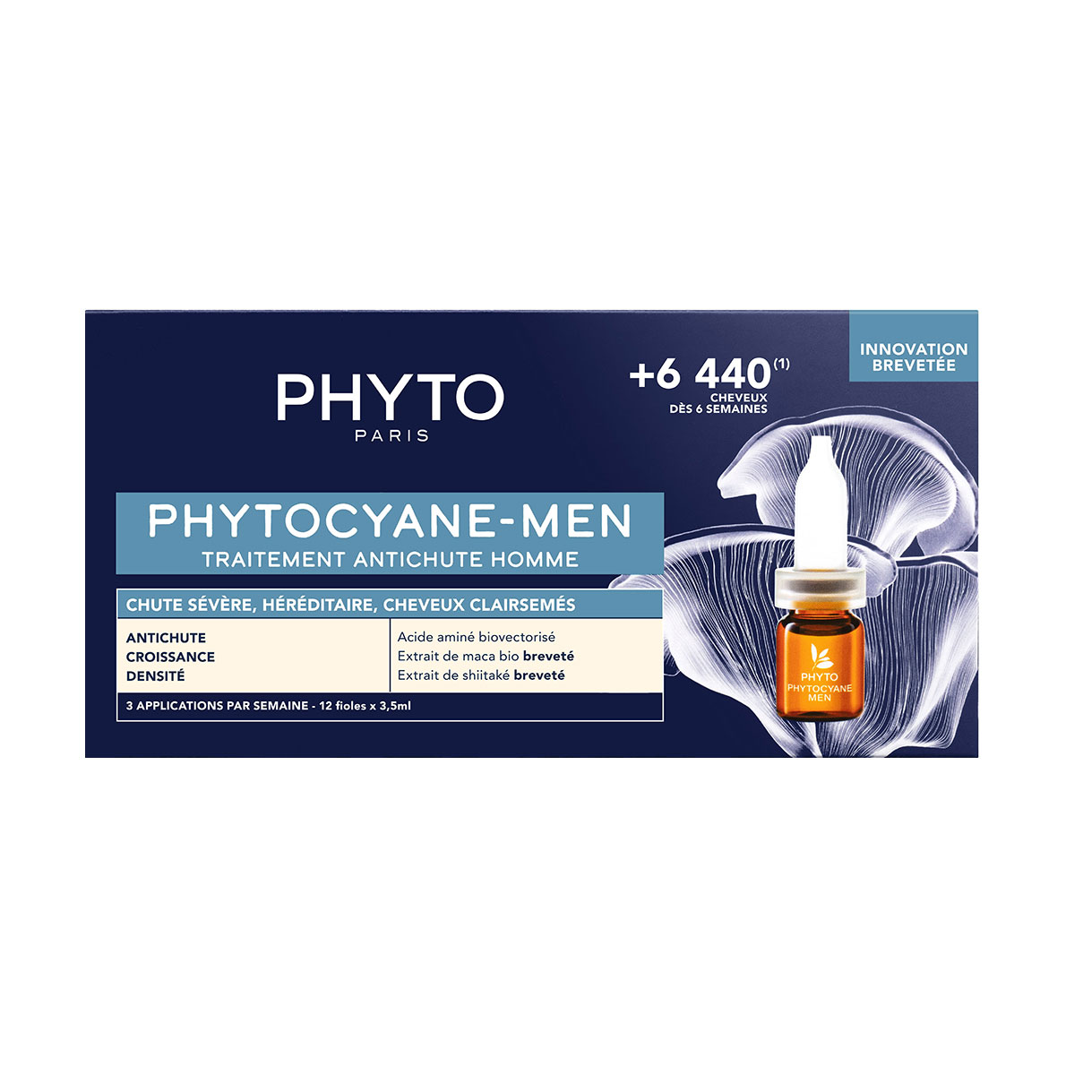 

Уцінка! Ампули проти випадіння волосся для чоловіків Phyto Phytocyane Men Treatment, 12*3.5 мл