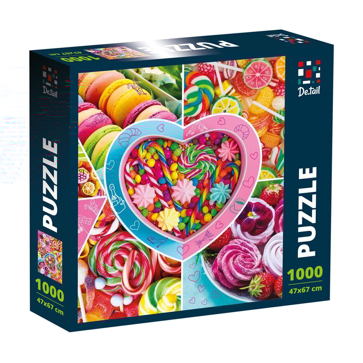 

Пазли De.tail Солодкі смаколики, 1000 елементів, від 8 років (DT1000-02)