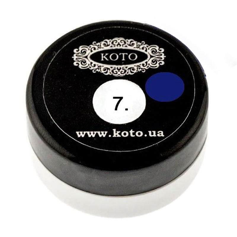 

Уцінка! Гель-фарба для нігтів KOTO 7 Синя, 5 мл