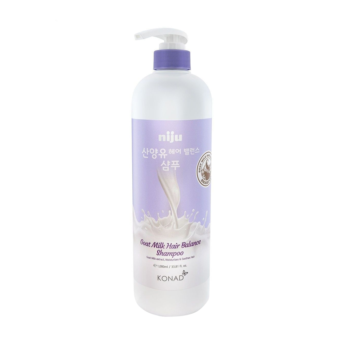 

Шампунь для волосся Konad Niju Goat Milk Hair Balance Shampoo, 1 л