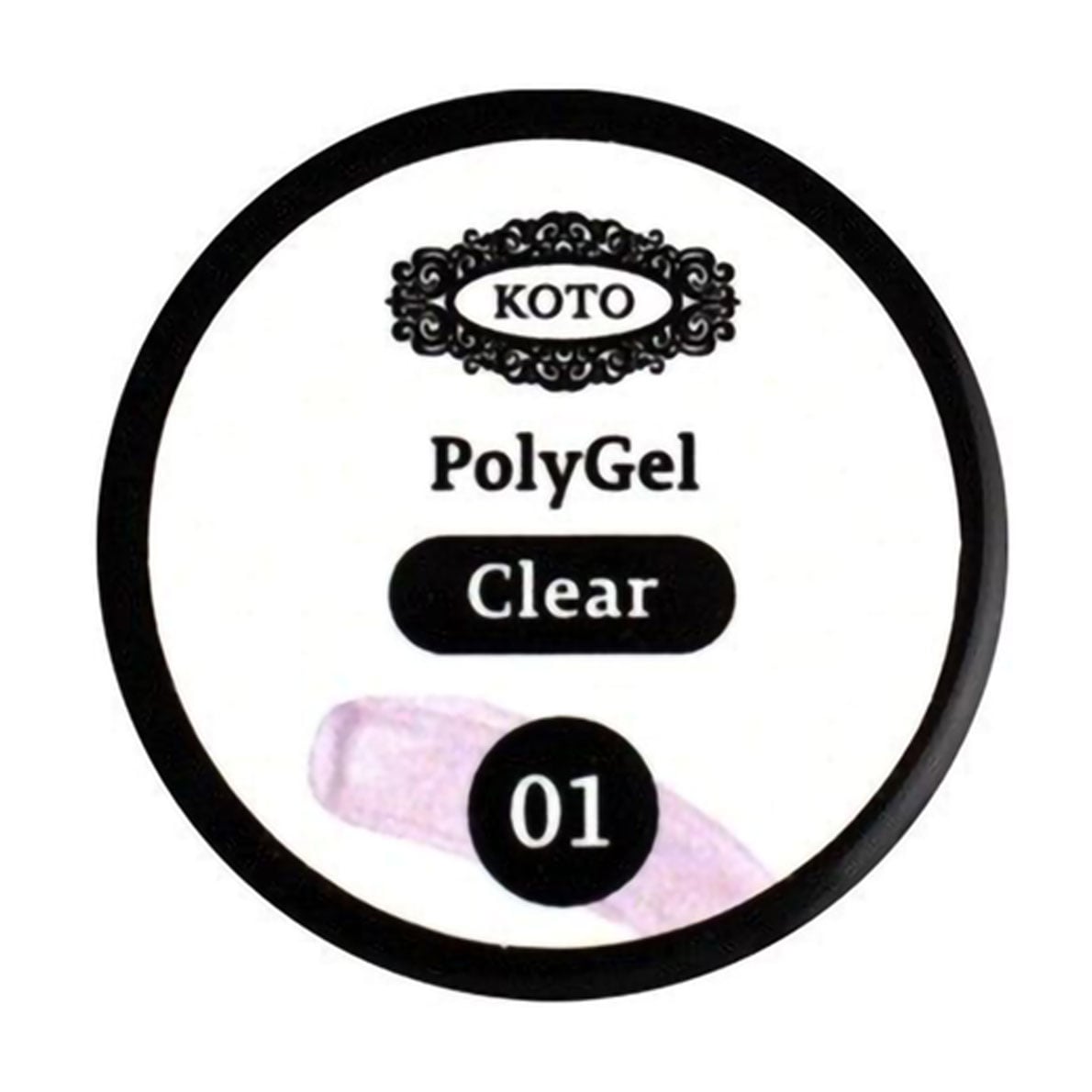 

Полігель для нарощування нігтів KOTO PolyGel 01 Clear, 5 мл
