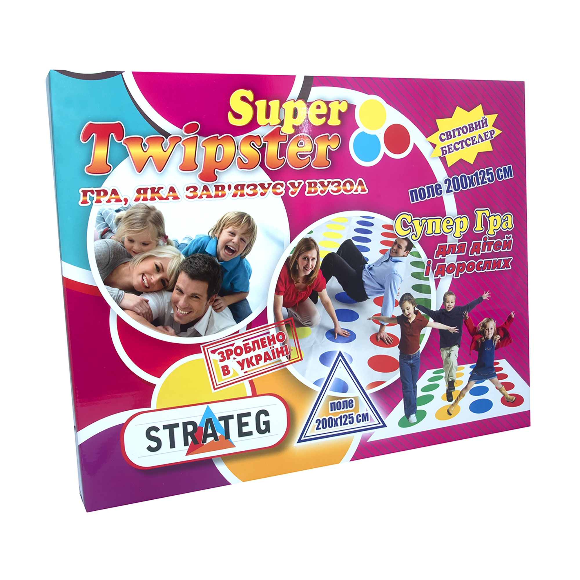 

Розважальна гра Твістер Strateg Super Twipster, українською мовою, від 6 років (11386)