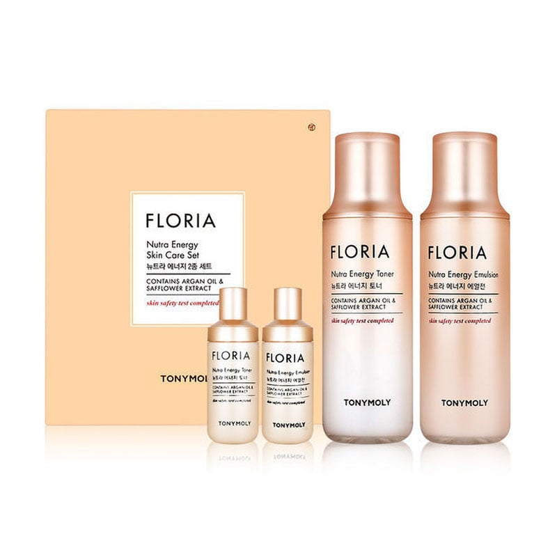 

Набір для обличчя Tony Moly Floria Nutra Energy Skin Care Set (тонер, 180 мл + тонер, 20 мл + емульсія, 160 мл + емульсія, 20 мл)