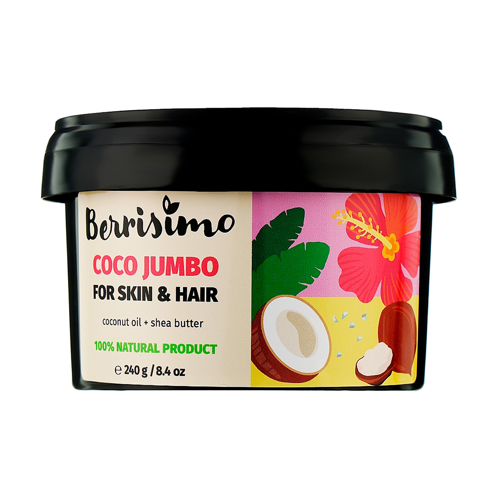 

Олія для шкіри та волосся Beauty Jar Berrisimo Coco Jumbo For Skin & Hair, 240 г