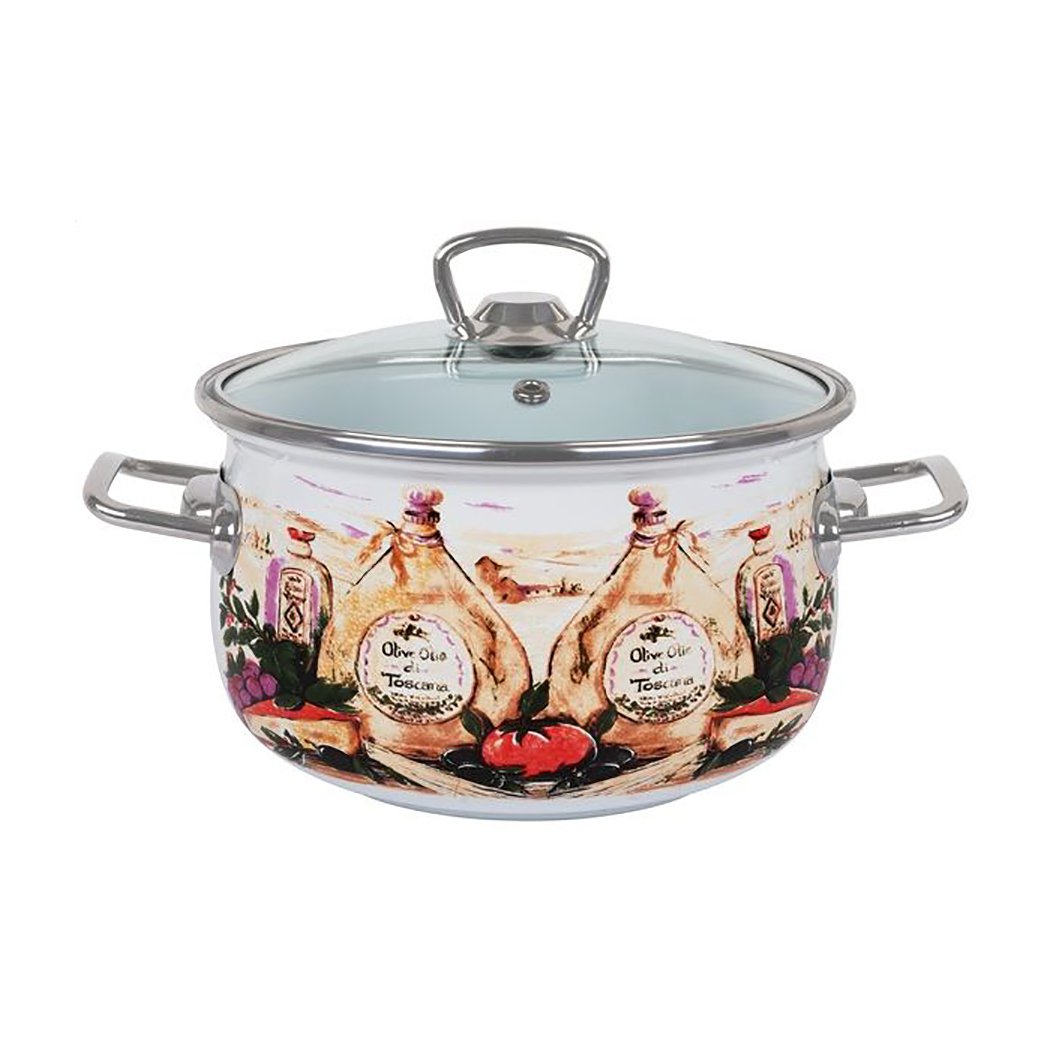 

Каструля Idea Home 2239 Olive Olio з кришкою, 22 см, 5 л (6832917)