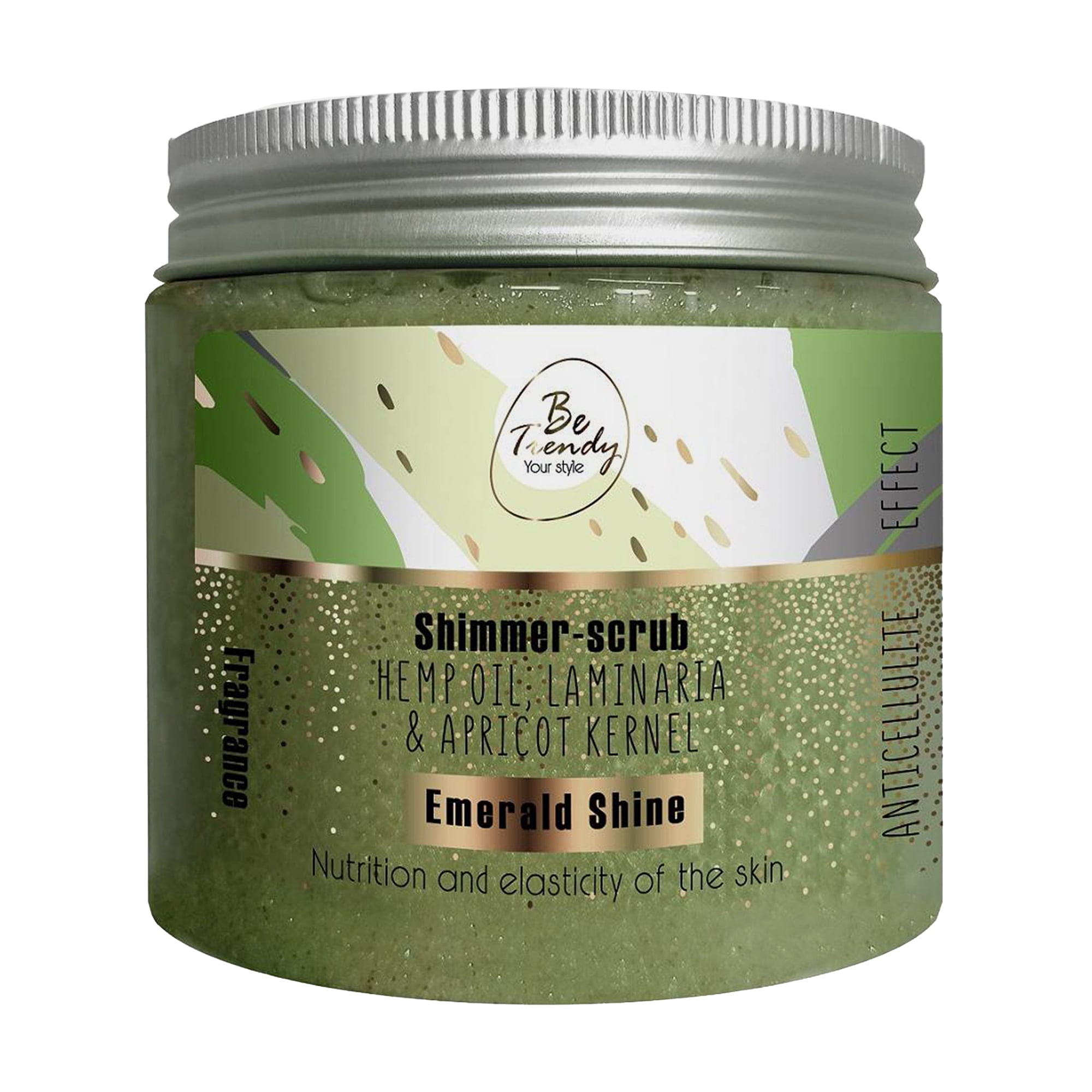 

Уцінка! Шимер-скраб для тіла Be Trendy Shimmer Scrub Emerald Shine, 300 г