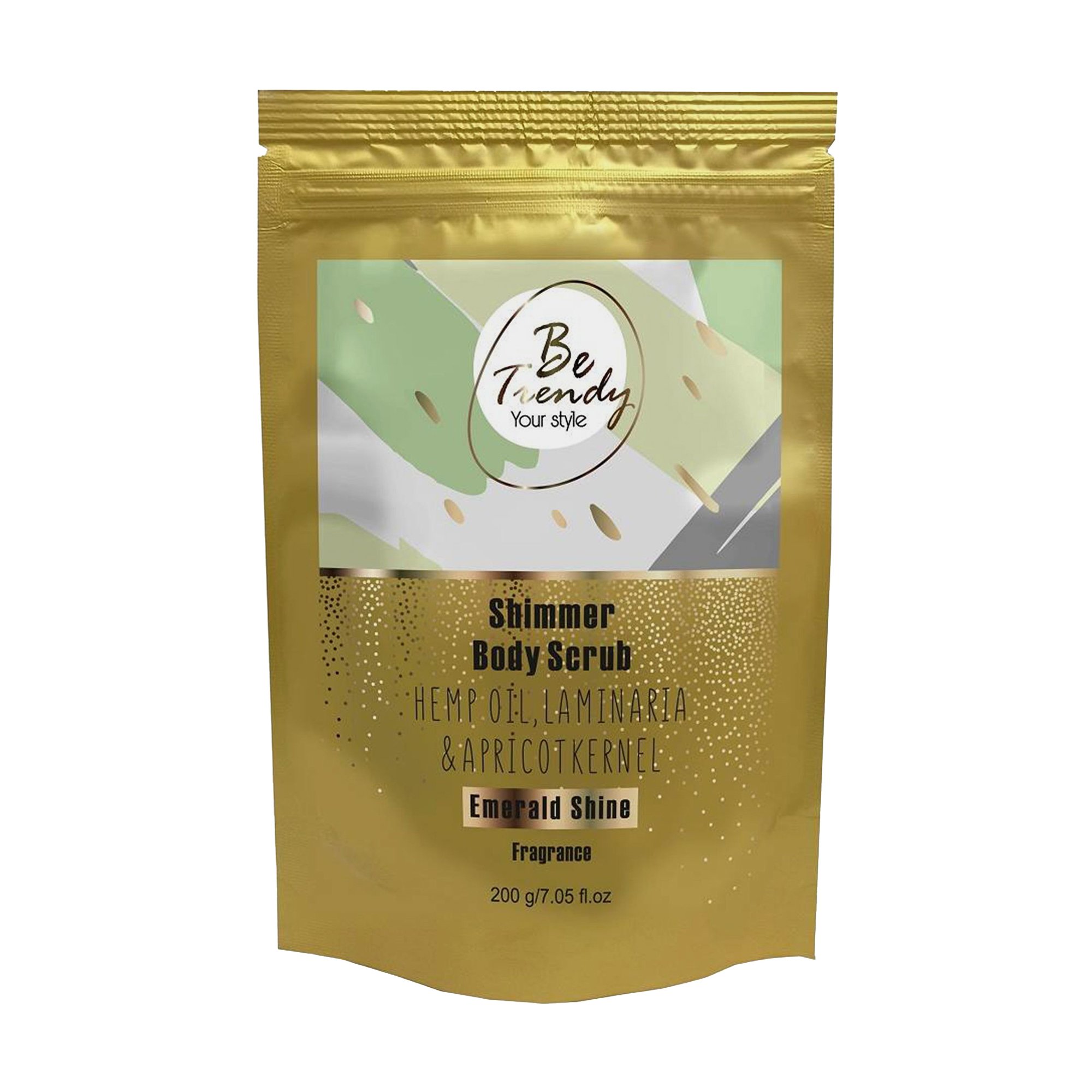 

Уцінка! Шимер-скраб для тіла Be Trendy Shimmer Scrub Emerald Shine, 200 г