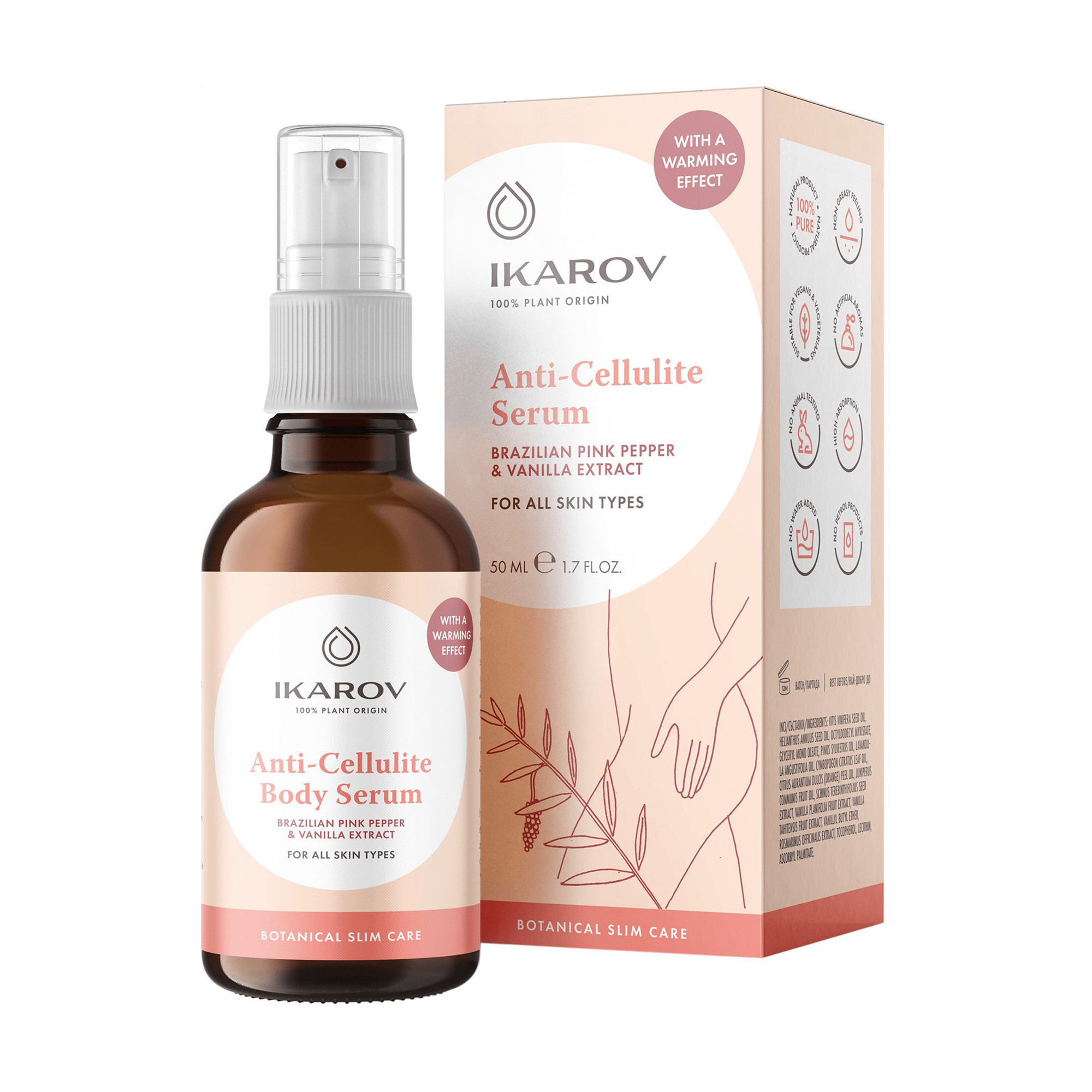 

Антицелюлітна сироватка для тіла Ikarov Anti-Cellulite Body Serum, 50 мл