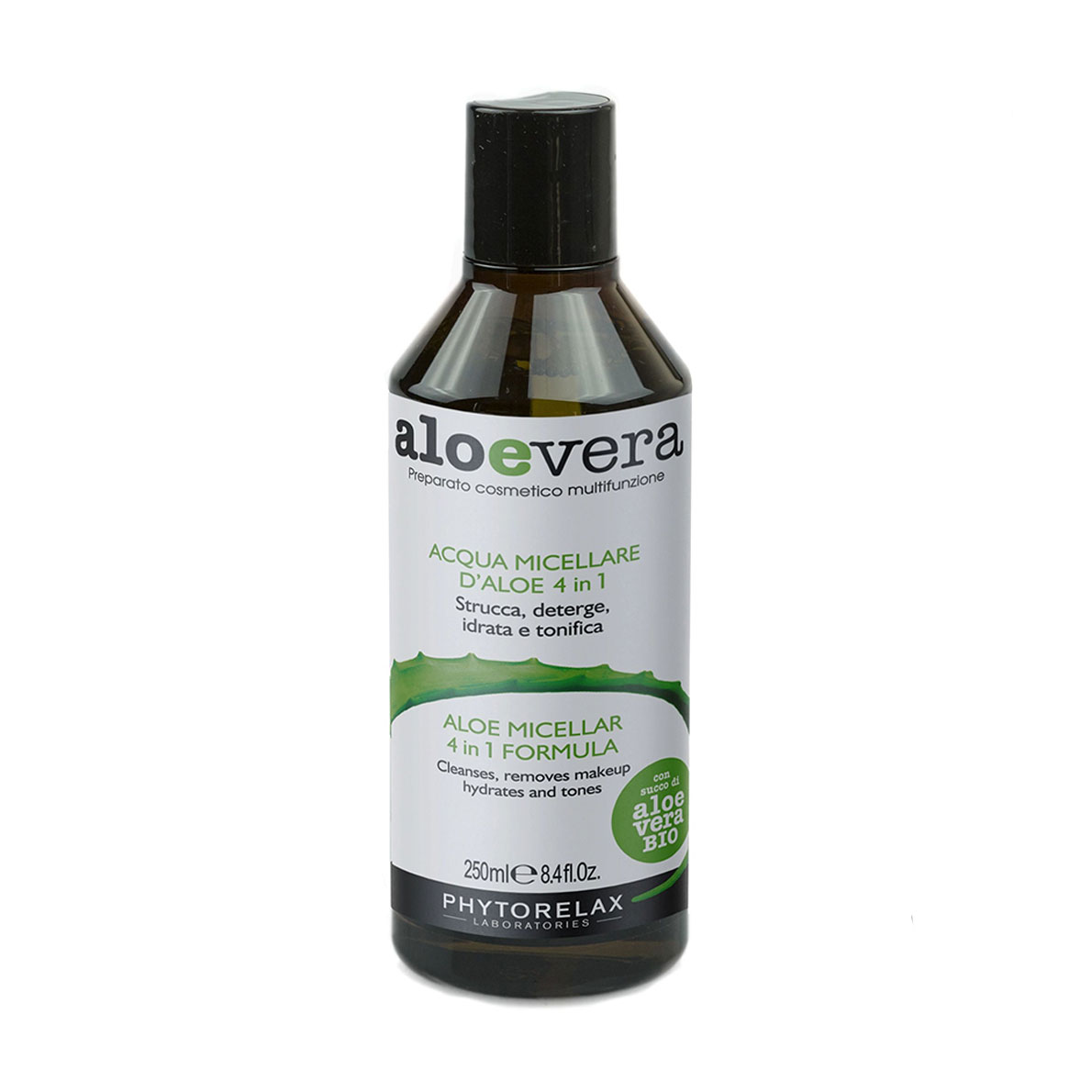 

Уцінка! Міцелярна вода Phytorelax Laboratories Aloe Vera Aloe Micellar 4in1 Formula, 250 мл