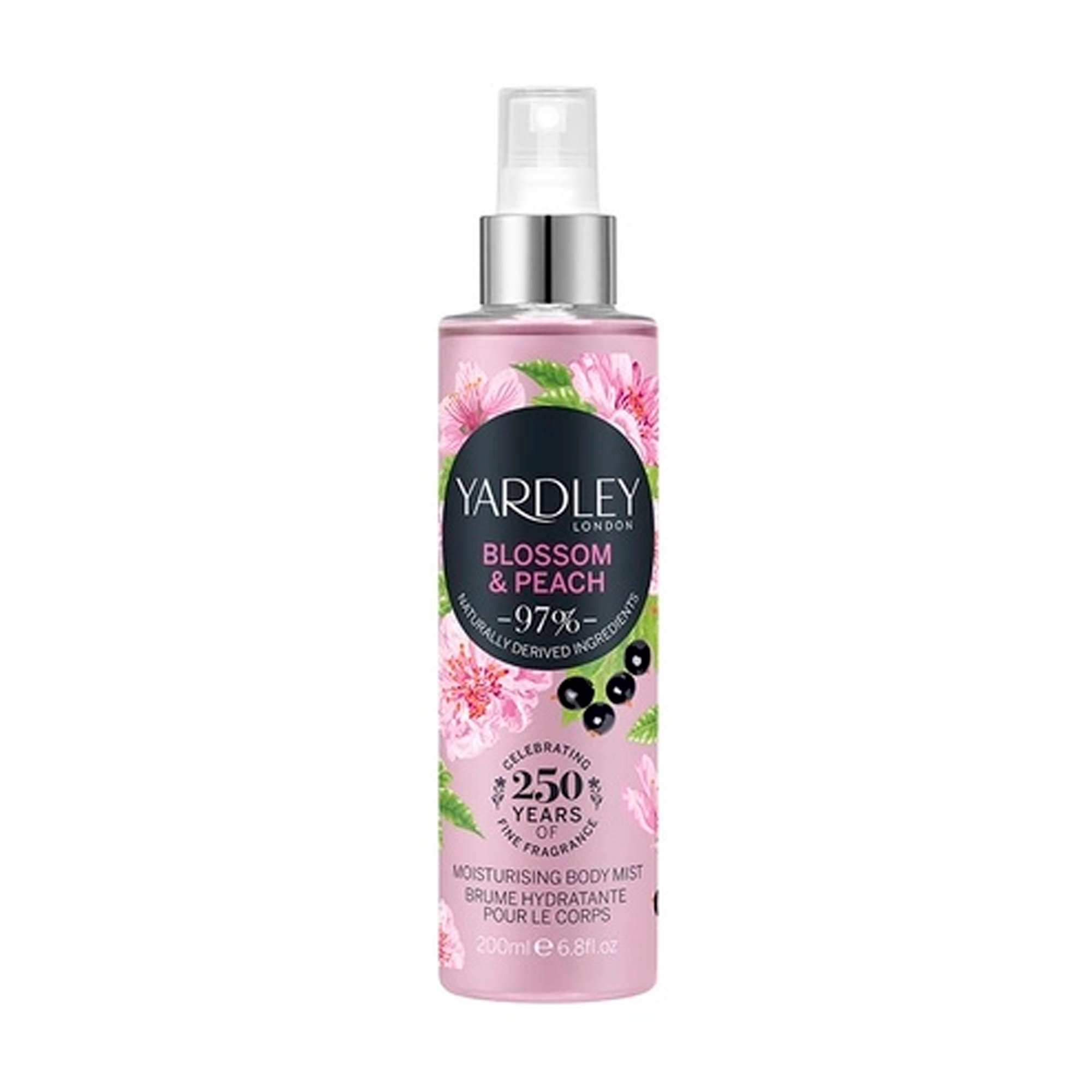 

Уцінка! Парфумований спрей для тіла Yardley Blossom & Peach Moisturising Fragrance Body Mist жіночий, 200 мл