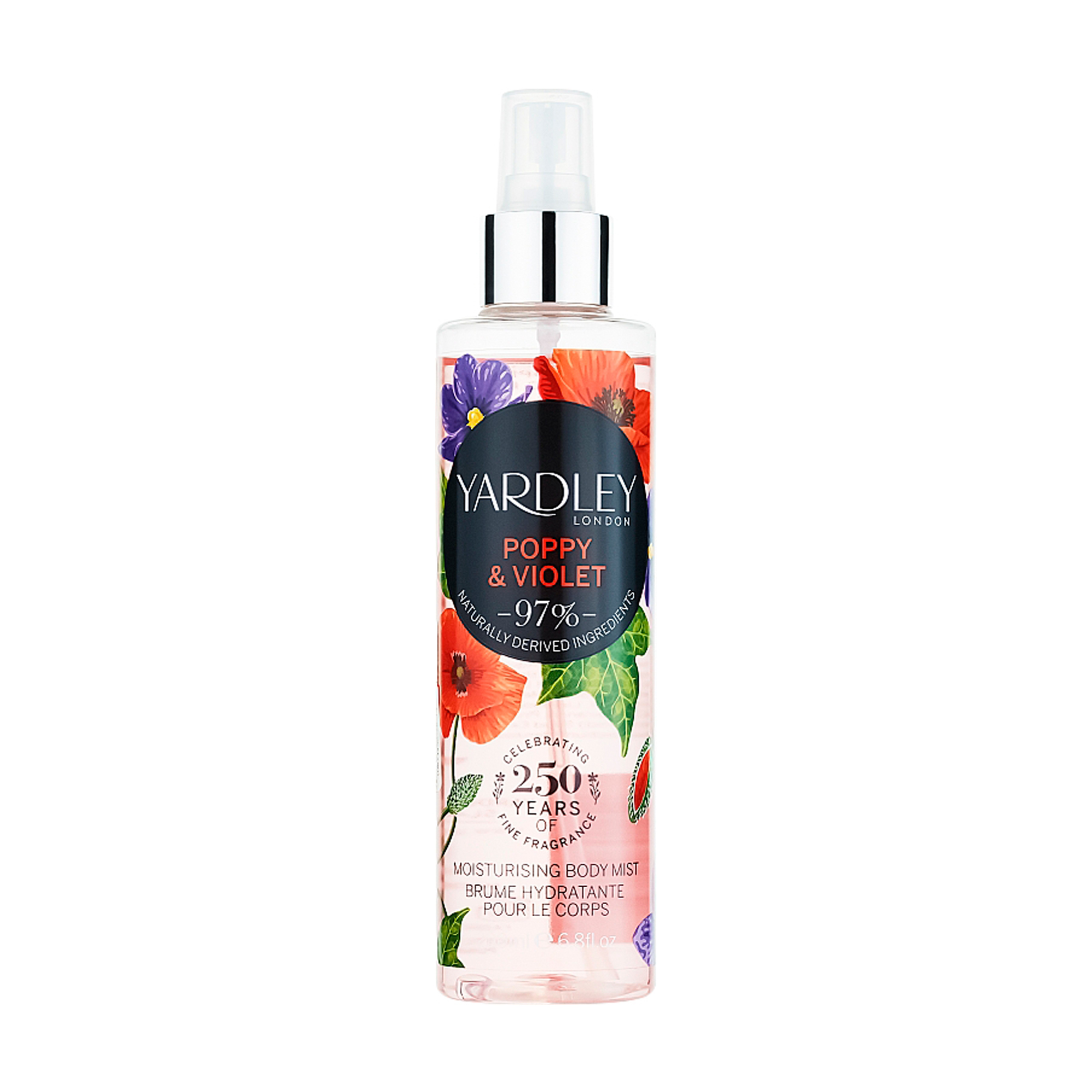 

Уцінка! Парфумований спрей для тіла Yardley Poppy & Violet Moisturising Fragrance Body Mist жіночий, 200 мл