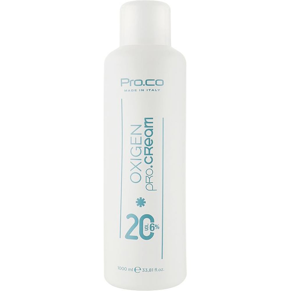 

Кремоподібний окислювач Pro.co Oxigen Pro.Cream 20 Vol 6%, 1 л