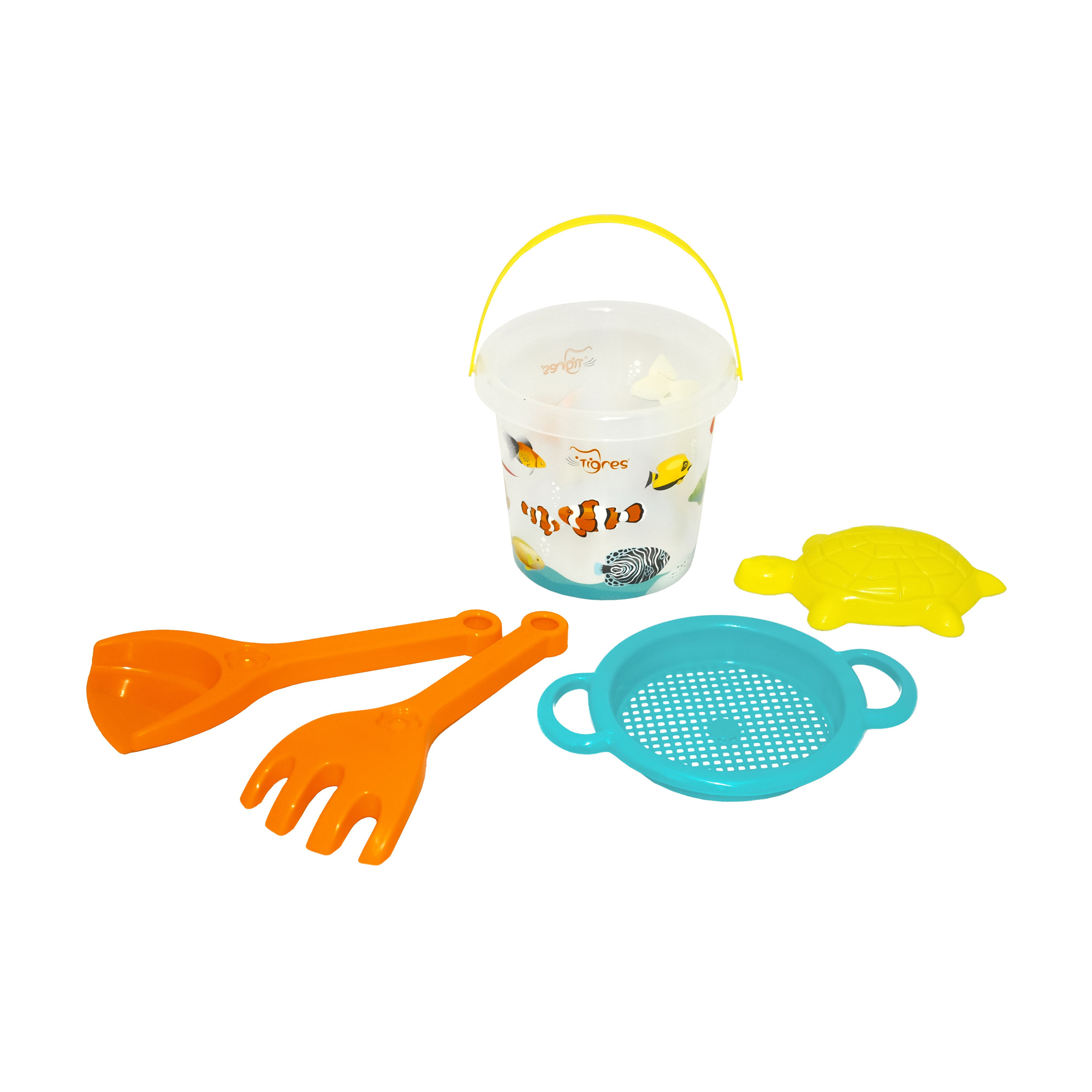 

Набір для піску Tigres Підводний світ, з термонаклейкою, 5 елементів, від 1 року (39908)