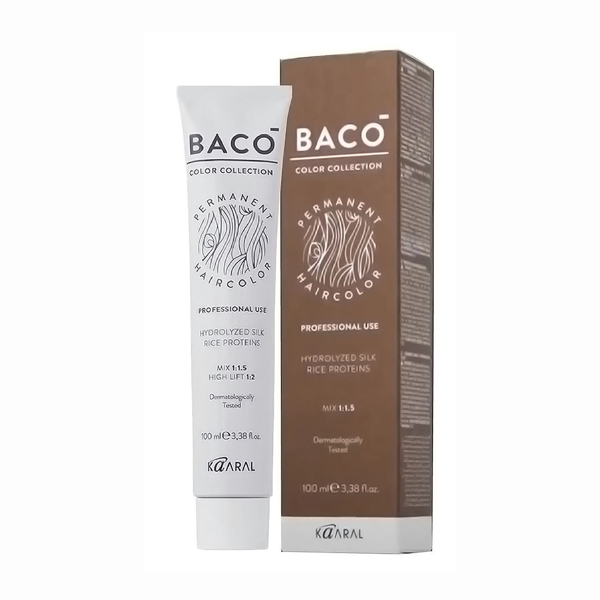 

Перманентна фарба для волосся Kaaral Baco Color Collection з низьким вмістом аміаку, 8.25 Світлий блондин фіолетово-махагоновий, 100 мл