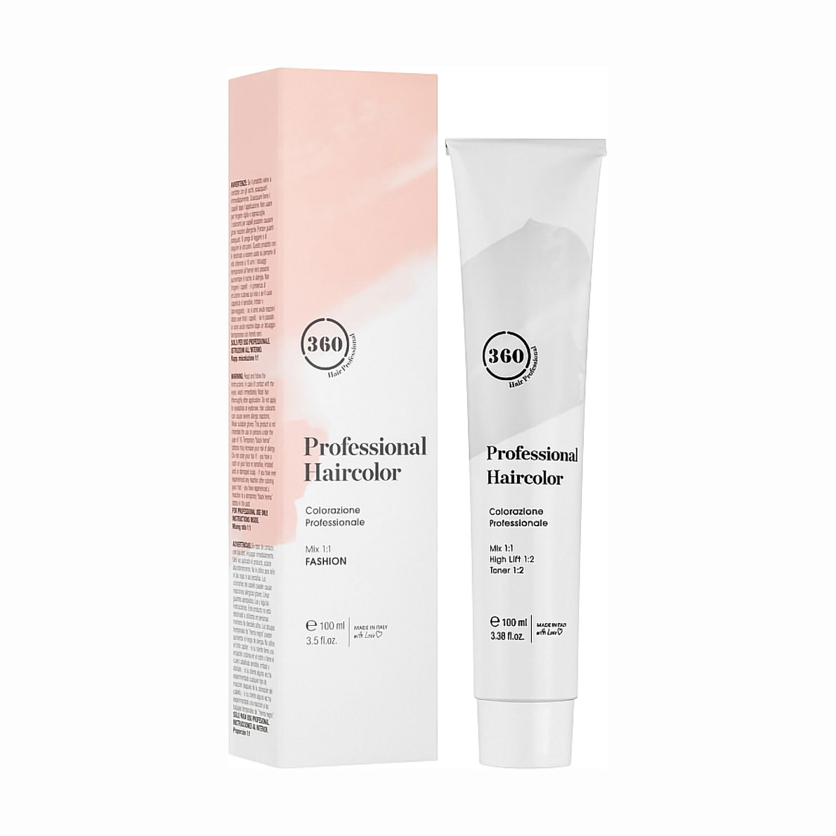 

Фарба для волосся 360 Hair Professional 9.32 Дуже світлий блондин золотисто-фіолетовий, 100 мл