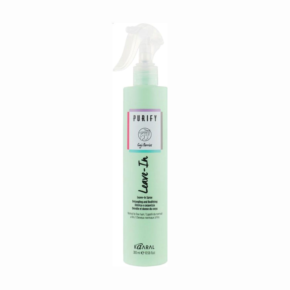 

Спрей Kaaral Purify Goji Berries Leave-In Spray для нормального та тонкого волосся, 300 мл