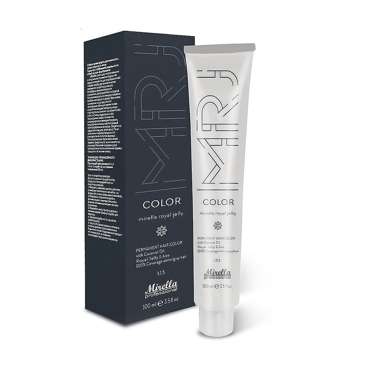 

Уцінка! Перманентна крем-фарба для волосся Mirella Professional MRJ Color 000 Безпігментний для блиску, 100 мл