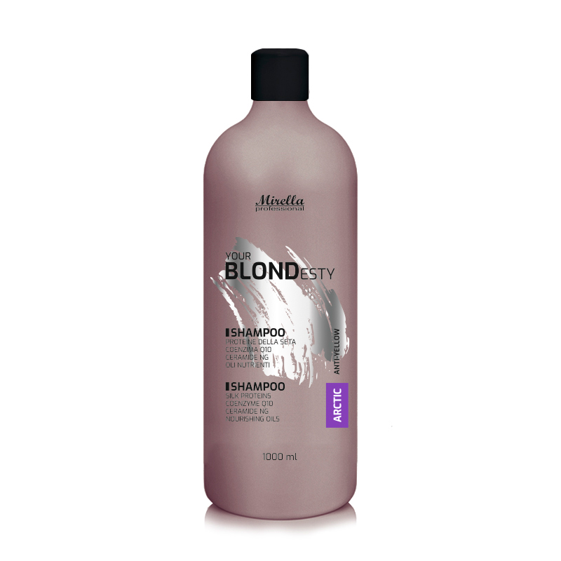 

Відтінковий шампунь для волосся Mirella Professional Your Blondesty Shampoo Arctic з керамідами, 1 л