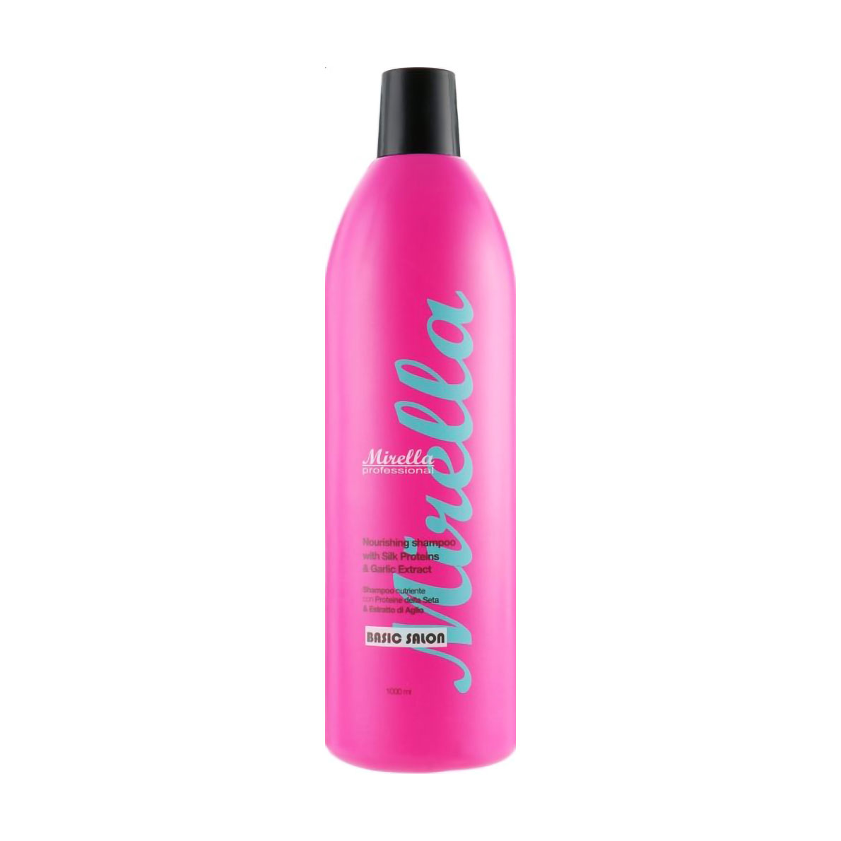 

Живильний шампунь для волосся Mirella Professional N Nutrition Nourishing Shampoo з протеїнами шовку та екстрактом часнику, 1 л