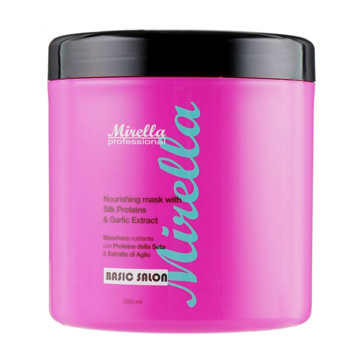 

Живильна маска для волосся Mirella Professional N Nutrition Mask з протеїнами шовку та екстрактом часнику, 1 л