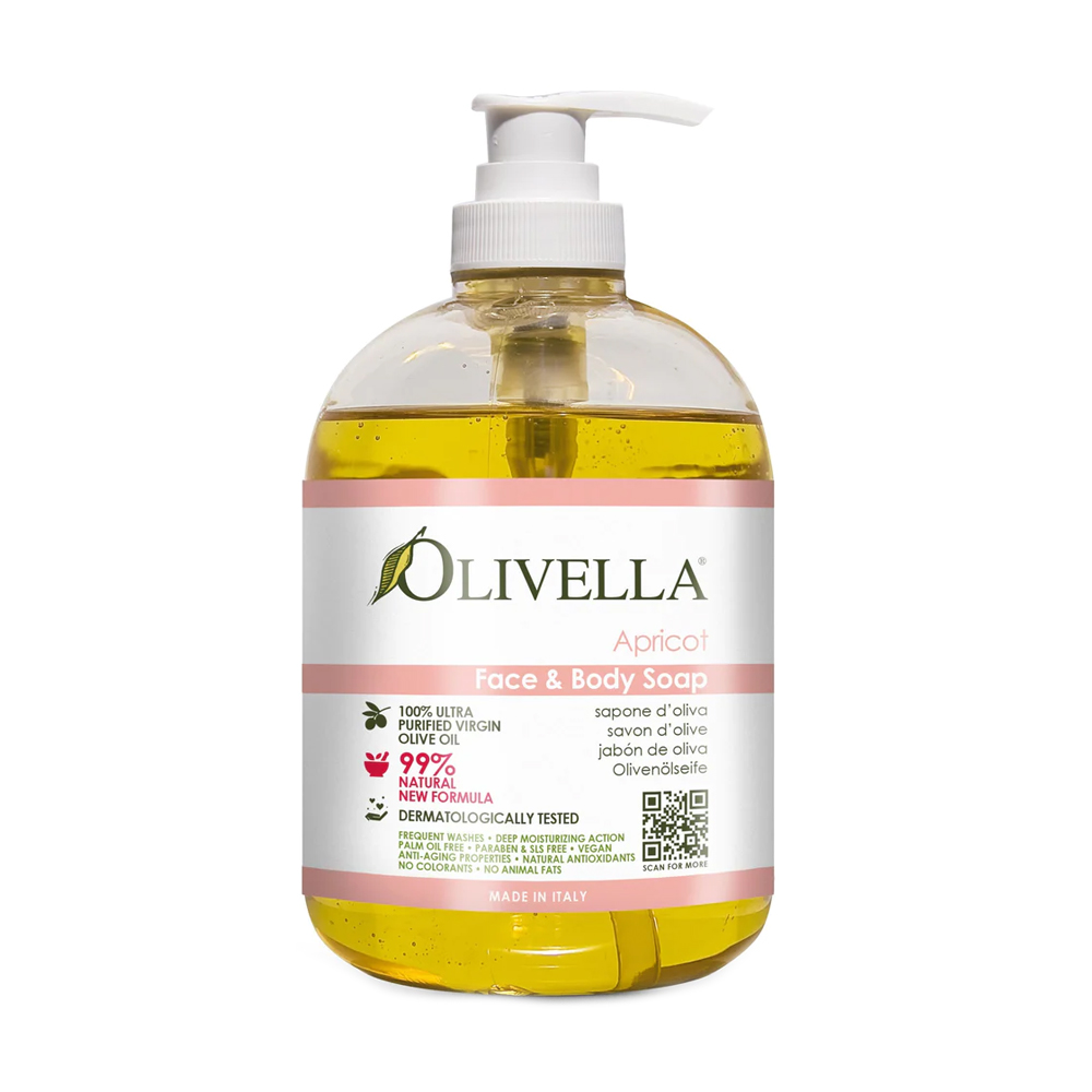 

Уцінка! Рідке мило для обличчя та тіла Olivella Face & Body Soap Абрикос, 500 мл