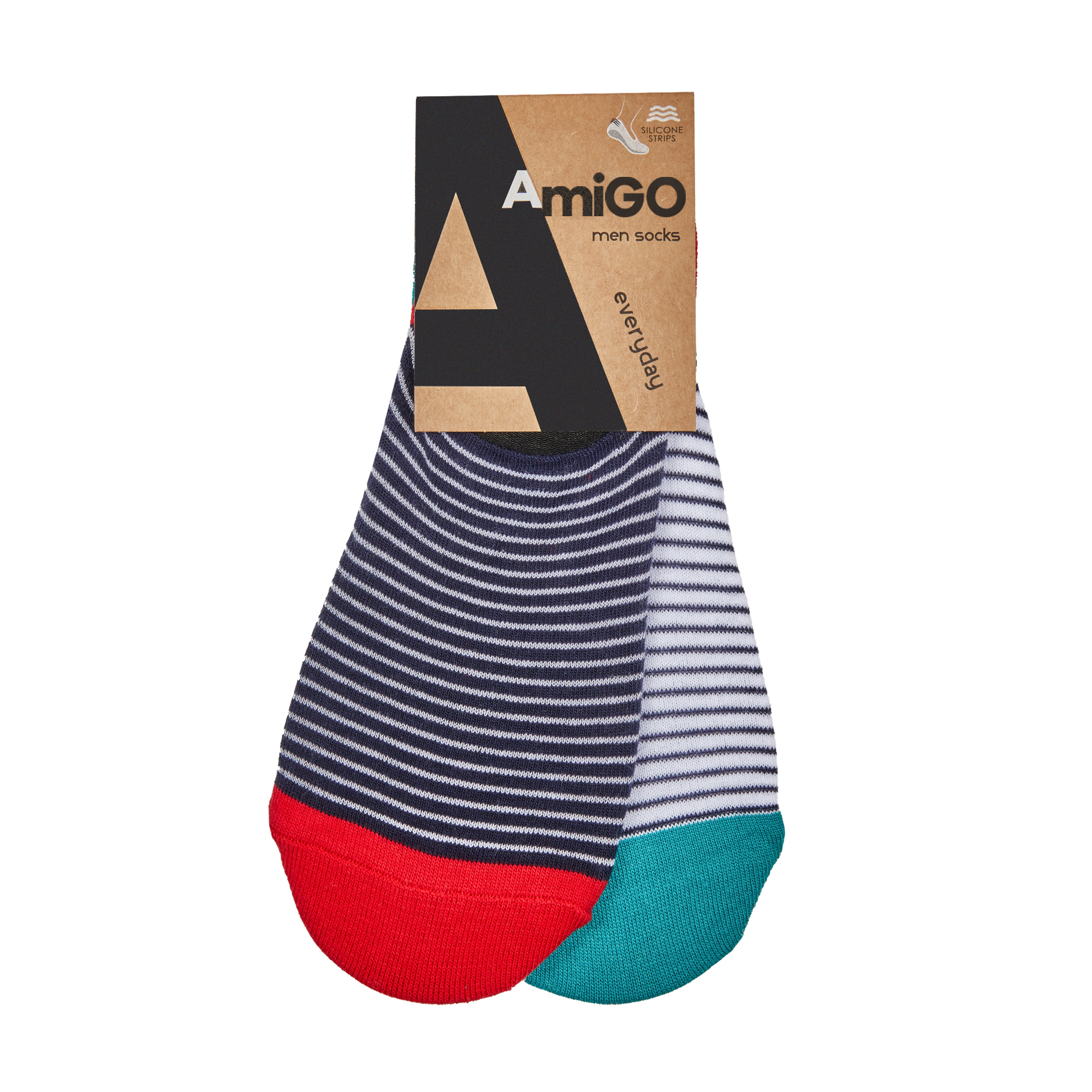 

Шкарпетки чоловічі AmiGO чешки, дрібна смужка, розмір 25 (2 пари)