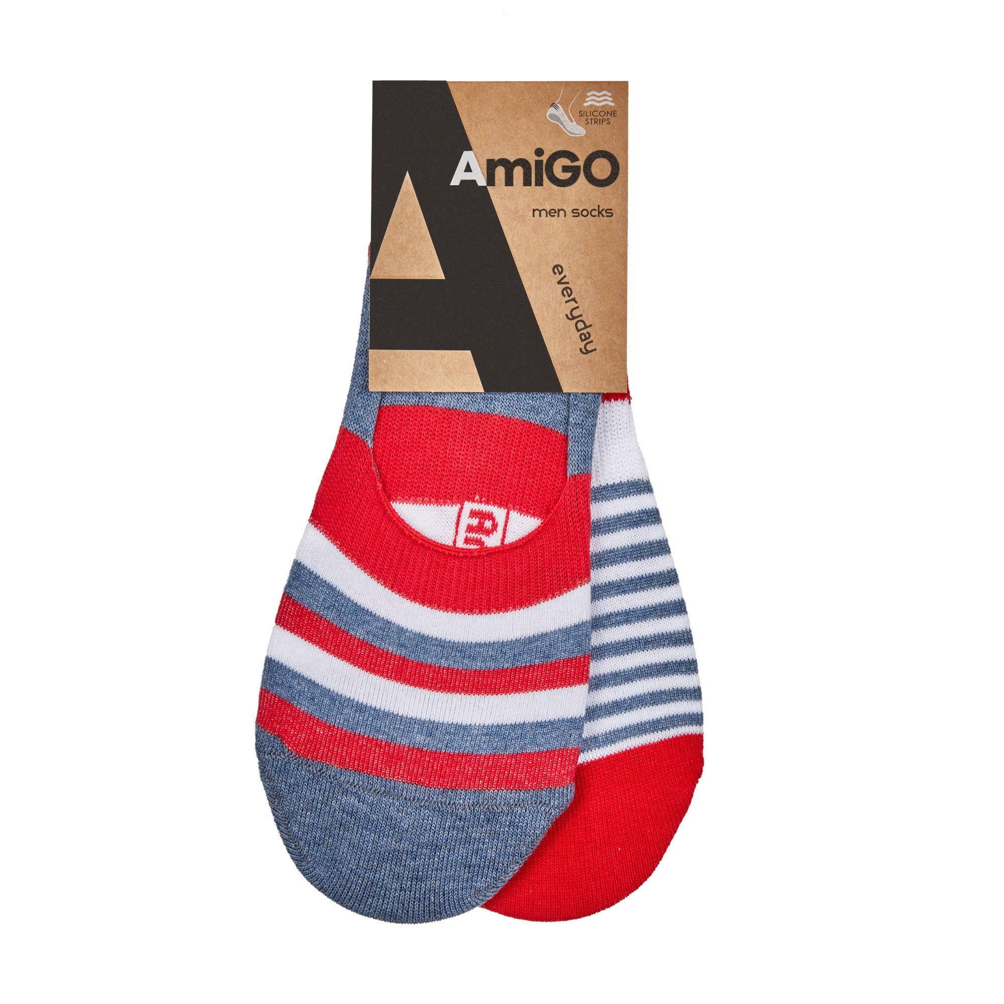 

Шкарпетки чоловічі AmiGO чешки, широка смужка, розмір 29 (2 пари)