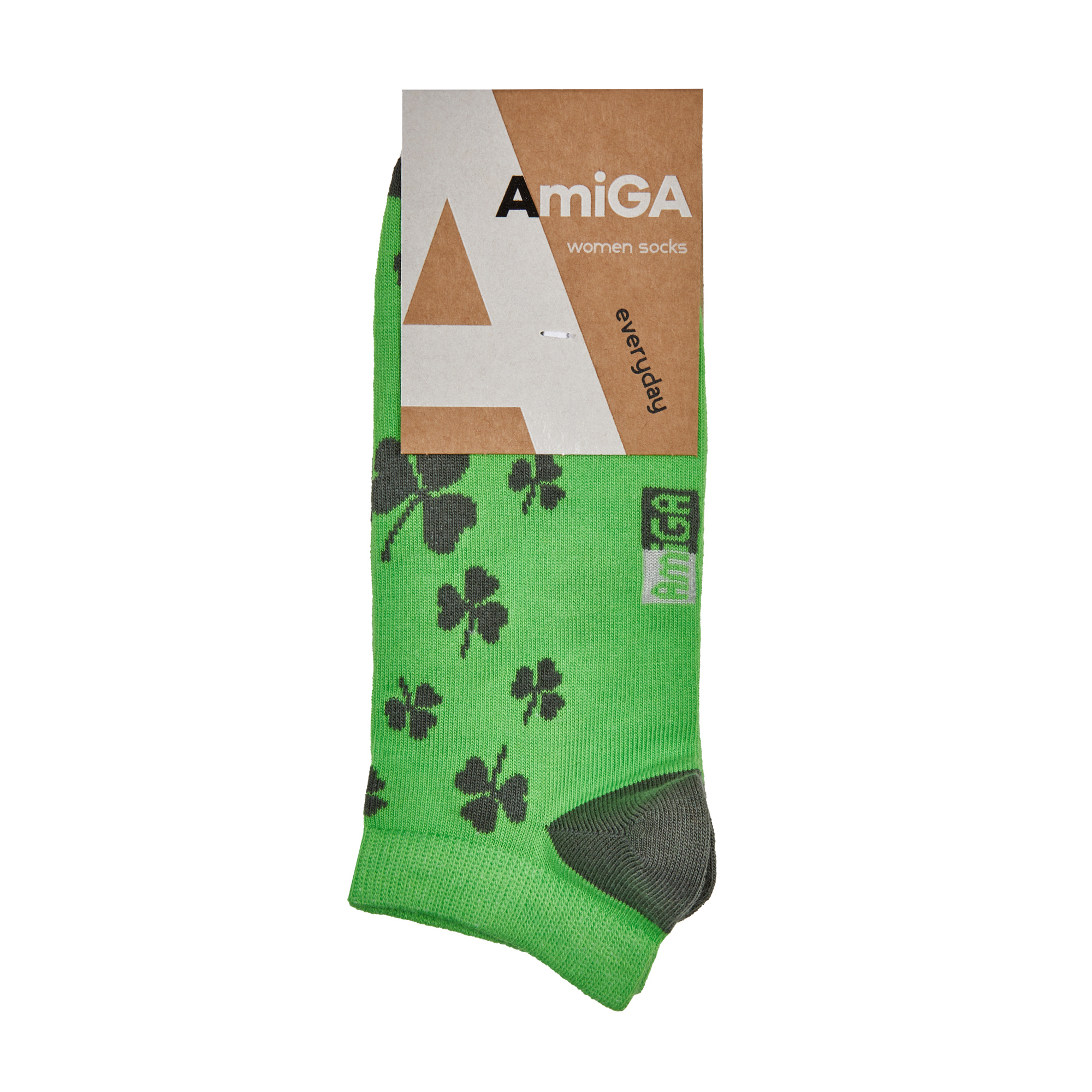 

Шкарпетки жіночі AmiGА короткі, конюшина, розмір 23-25