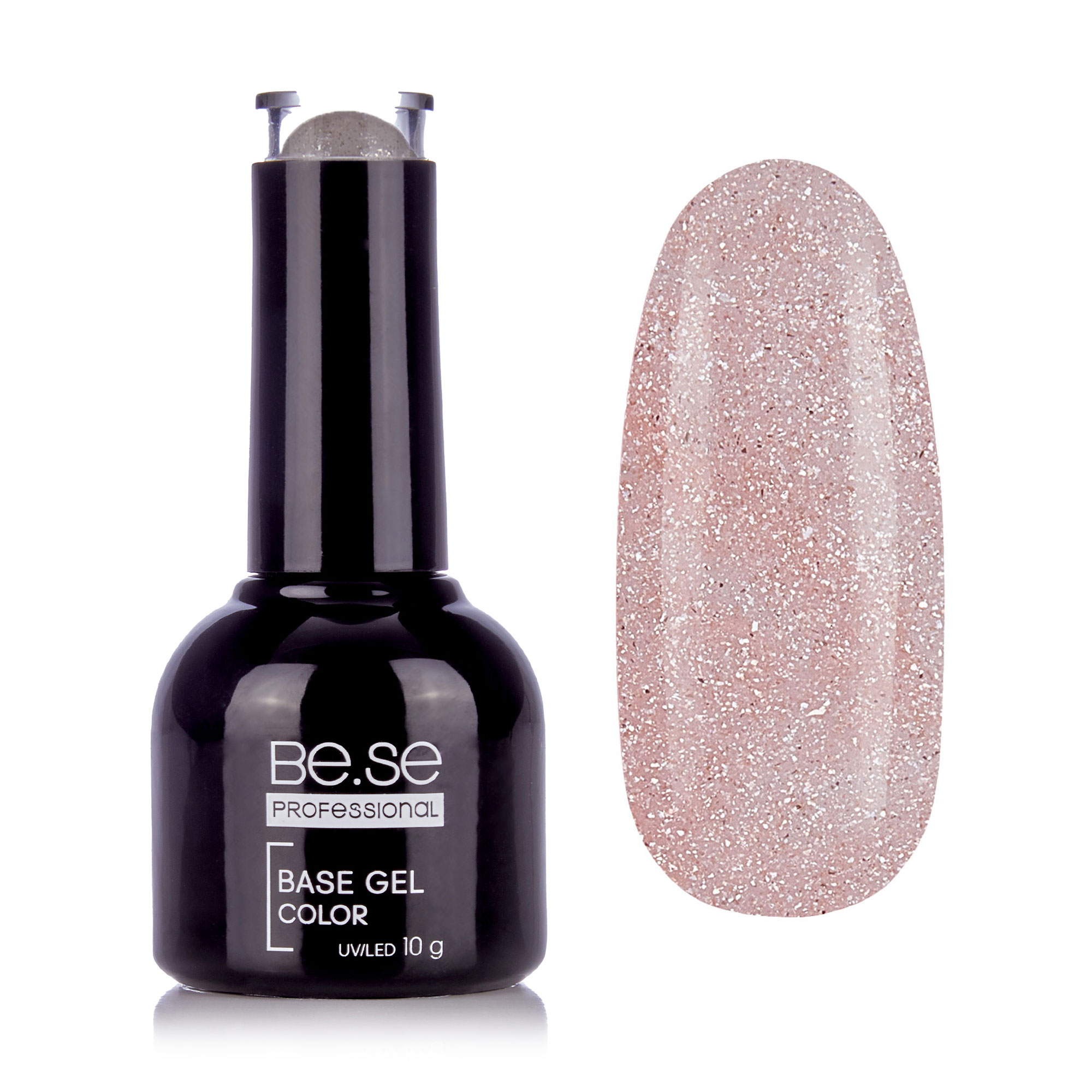 

Базове покриття для гель-лаку Be.Se Professional Base Gel Sparkle 10, 10 г
