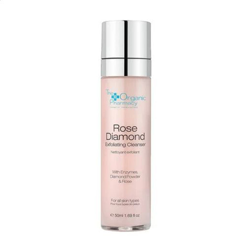 

Очищувальний гель для обличчя The Organic Pharmacy Rose Diamond Exfoliating Cleanser з відлущувальною дією, 50 мл (тестер)