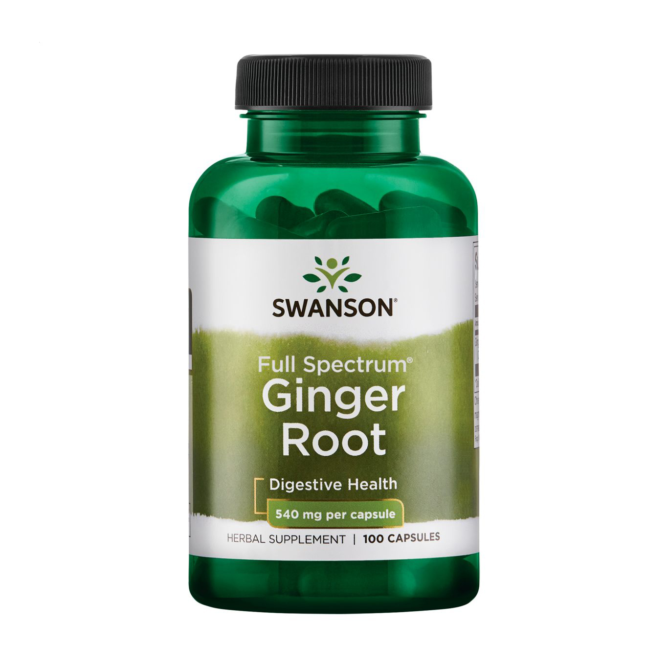 

Корінь імбиру Swanson Ginger Root 540 мг, 100 капсул