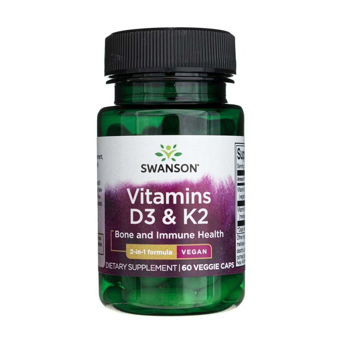 

Вітаміни K2 та Д3 Swanson Vitamin K2 & D3, 60 капсул