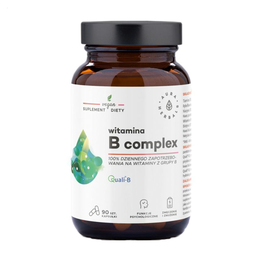 

Вітамін B Aura Herbals Vitamin B Complex, 90 капсул