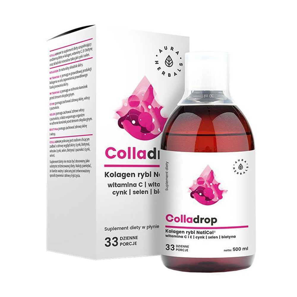 

Риб'ячий колаген Aura Herbals Colladrop, в рідині, 500 мл