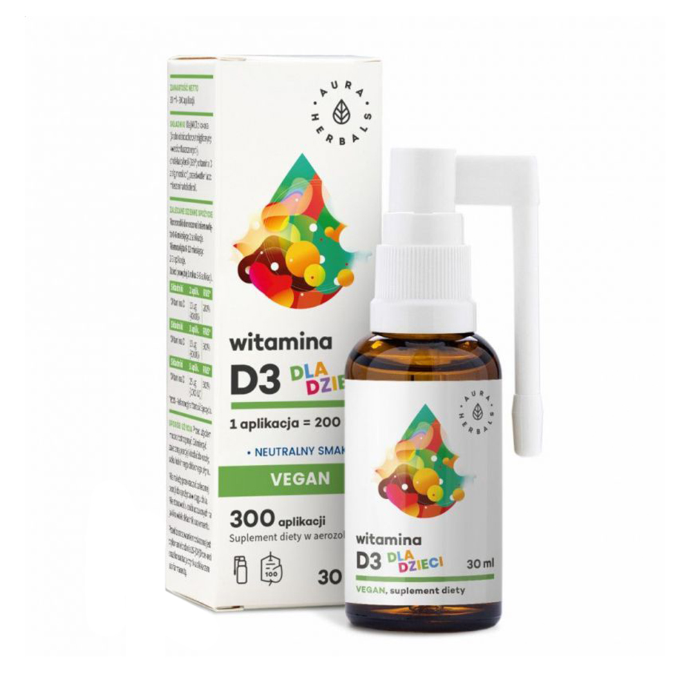 

Дитячий Вітамін Д3 Aura Herbals Vitamin D3 в рідині, 30 мл