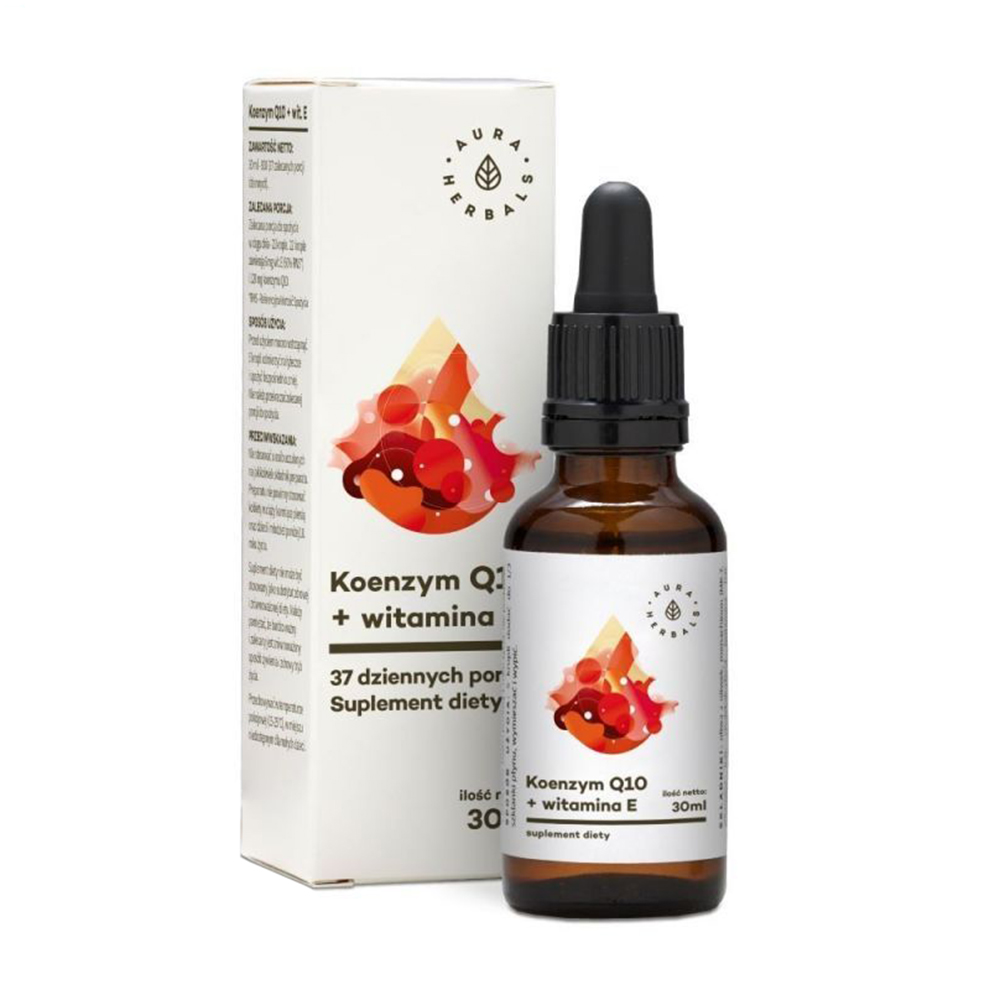 

Коензим Q10 + Вітамін E Aura Herbals Coenzyme Q10 + Vitamin E в краплях, 30 мл