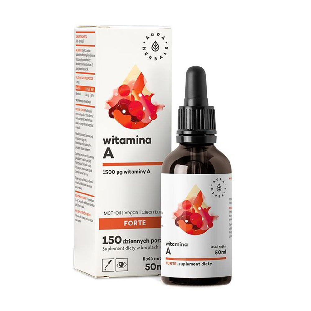 

Вітамін А Aura Herbals Vitamin A 1500 мкг у краплях, 50 мл